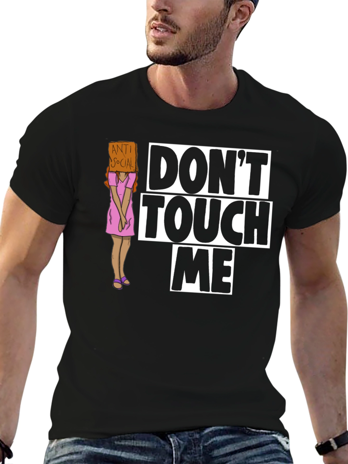 Dont Touch Me Graphic T-Shirt - Anti-Social Humor