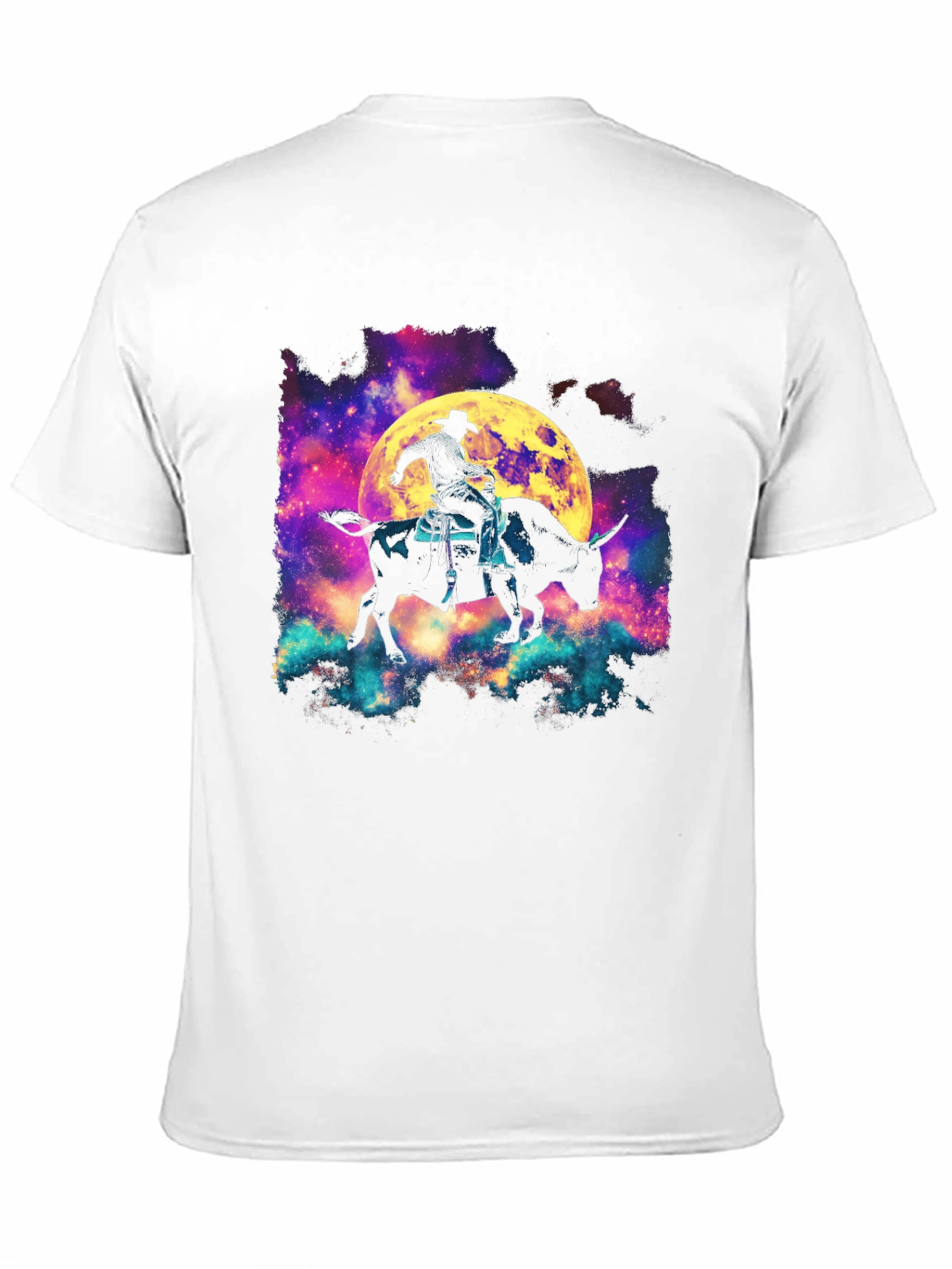 Cosmic Bull Rider Graphic T-Shirt