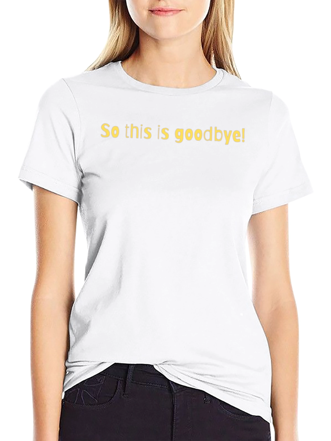 Goodbye Statement Black T-Shirt