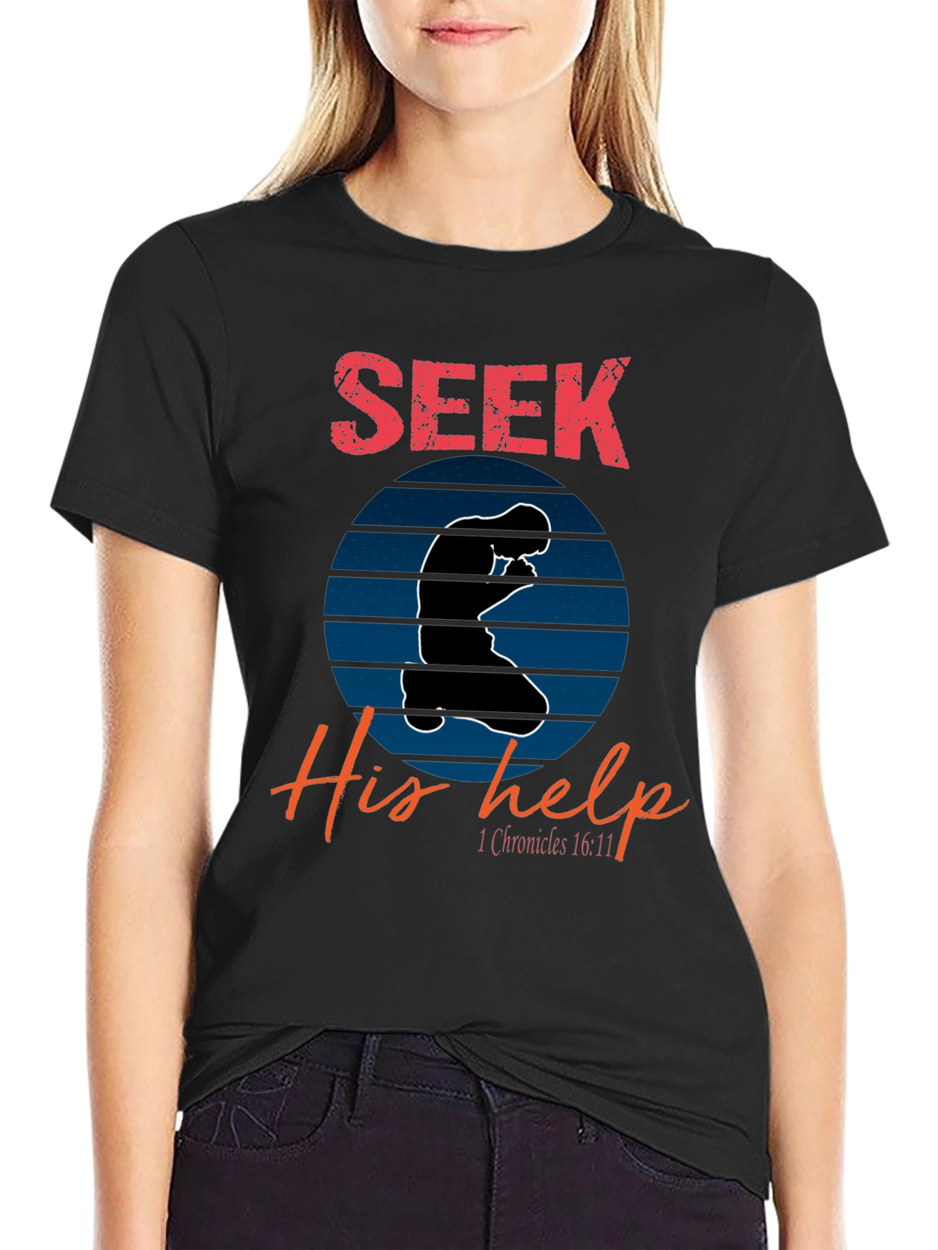 Seek His Help Christian T-Shirt