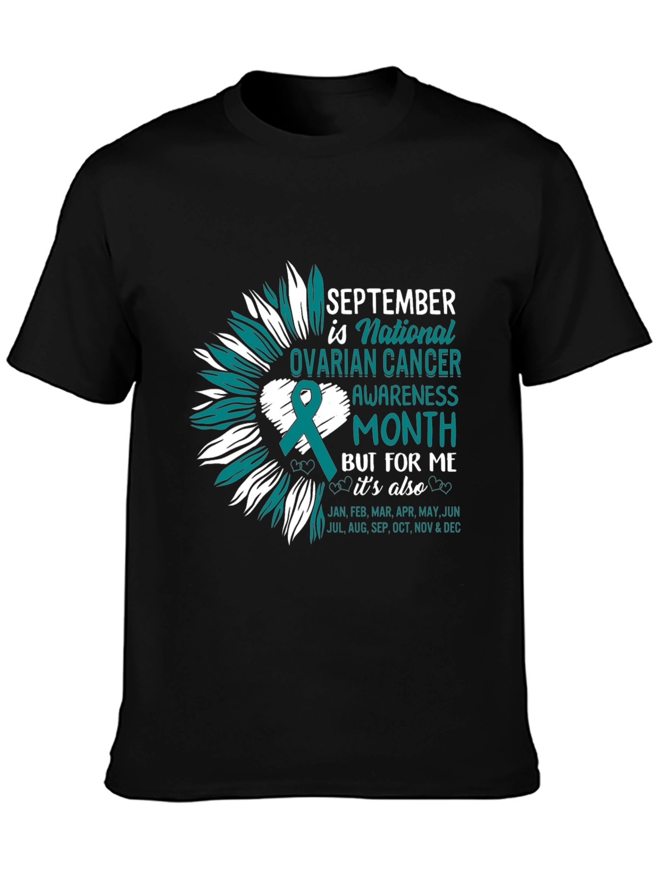 Ovarian Cancer Awareness Tee - September Month