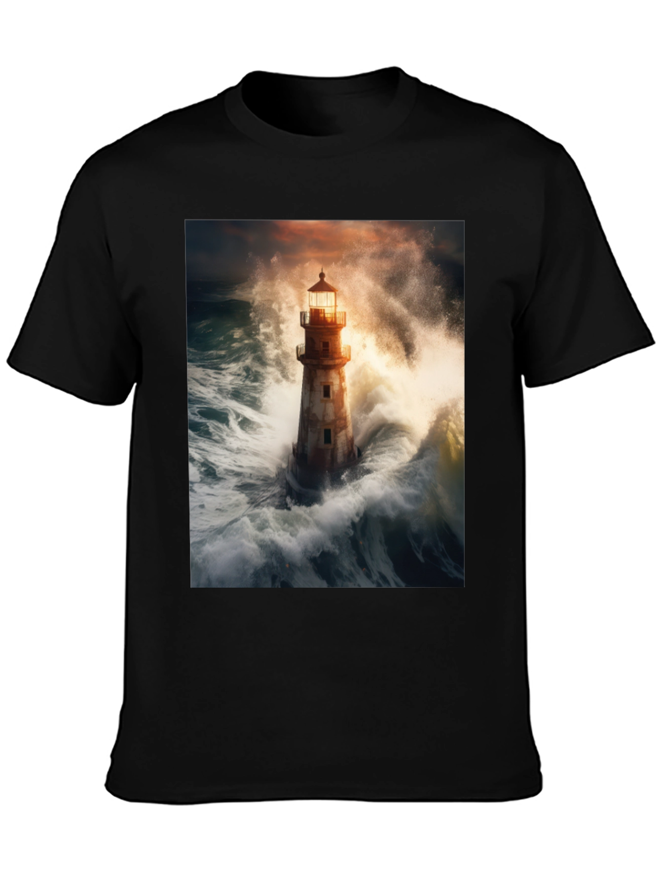 Storm Lighthouse Graphic Tee