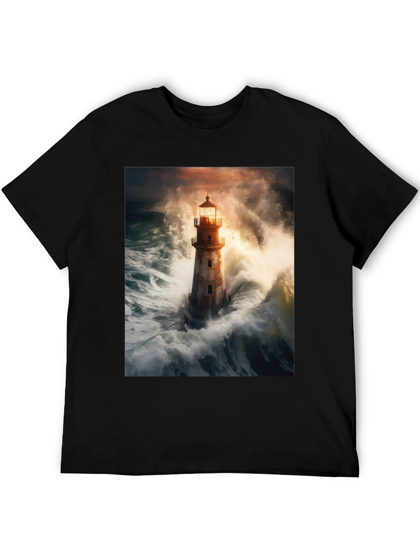 Storm Lighthouse Graphic Tee