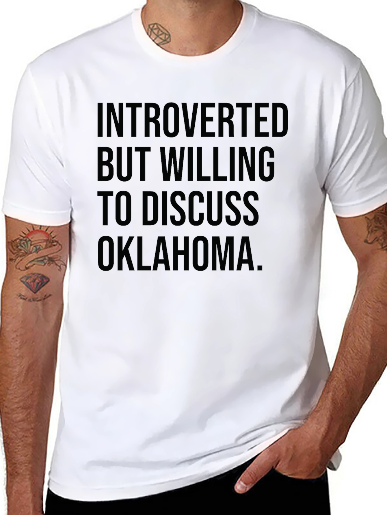 Introverted But Willing to Discuss Oklahoma T-Shirt