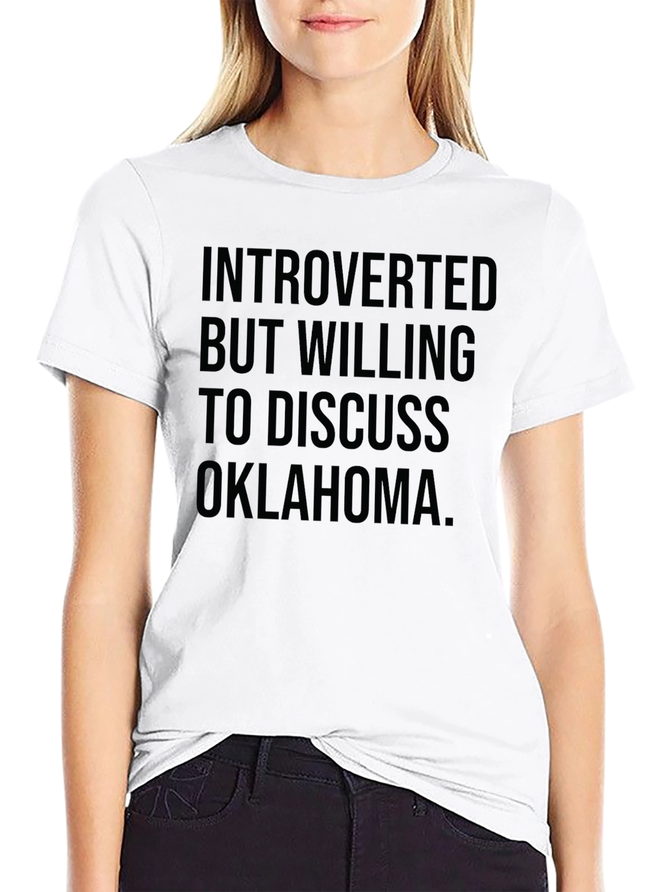 Introverted But Willing to Discuss Oklahoma T-Shirt
