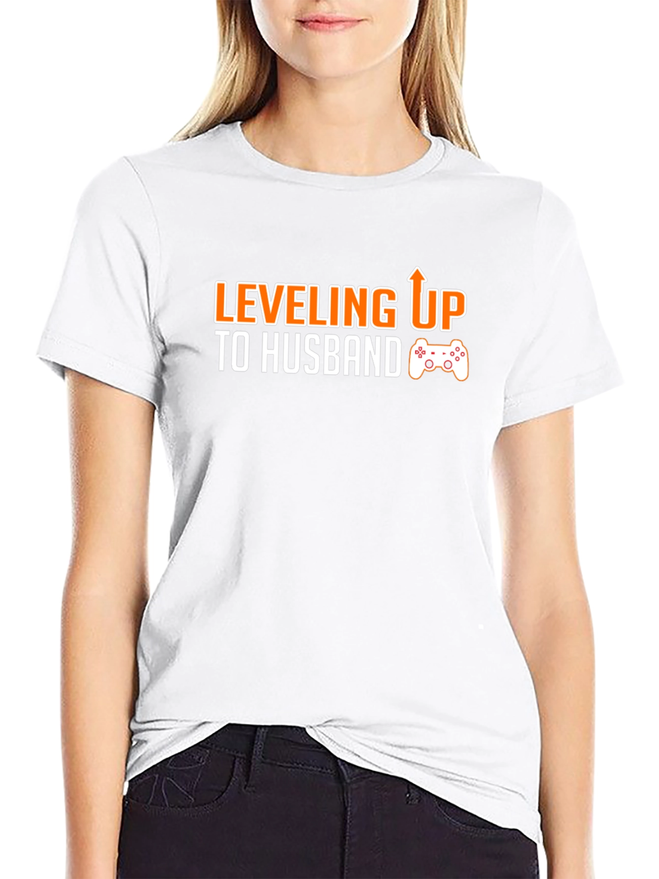 Leveling Up to Husband T-Shirt - Gamer Groom Gift