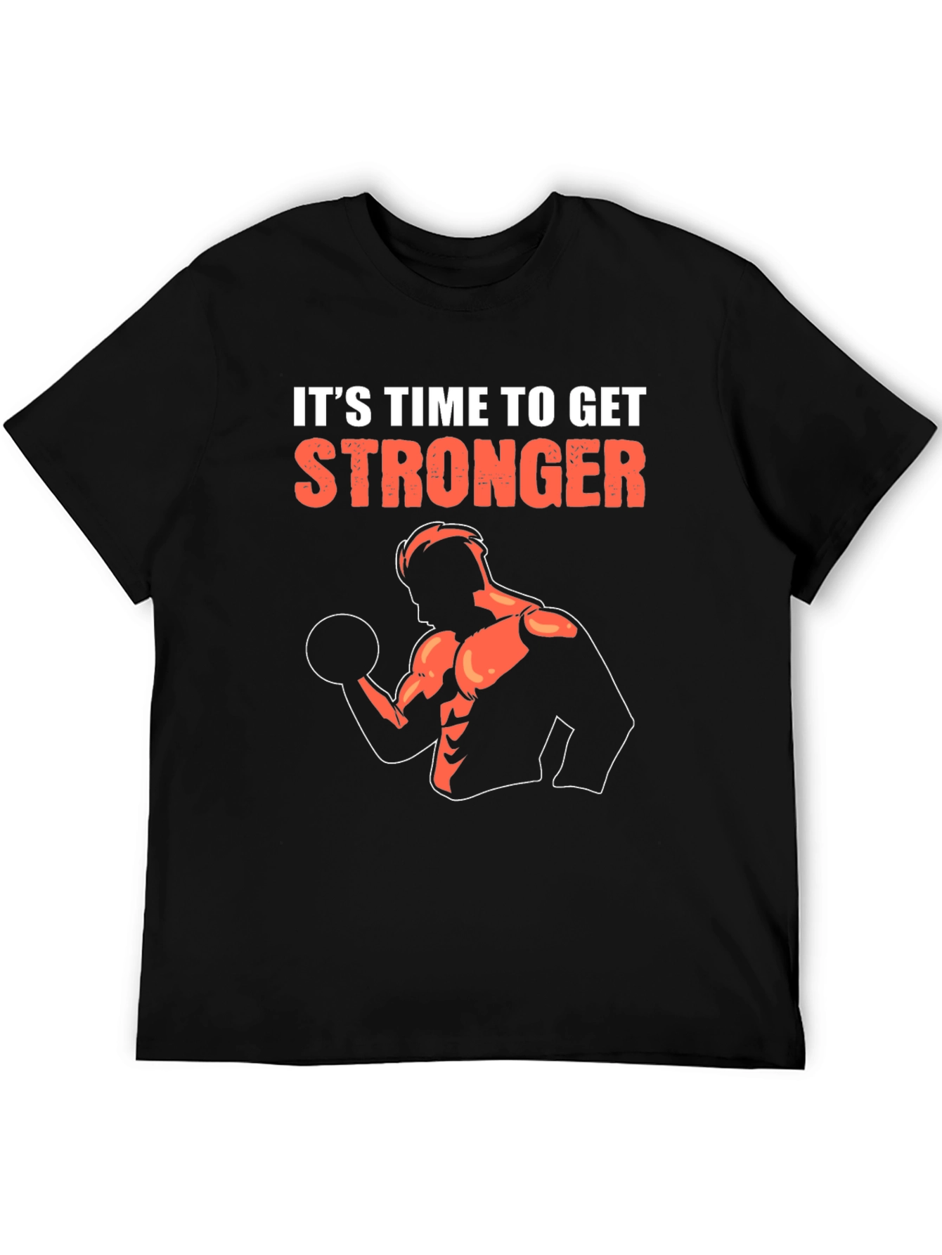 Stronger Graphic T-Shirt - Black Gym Workout Tee