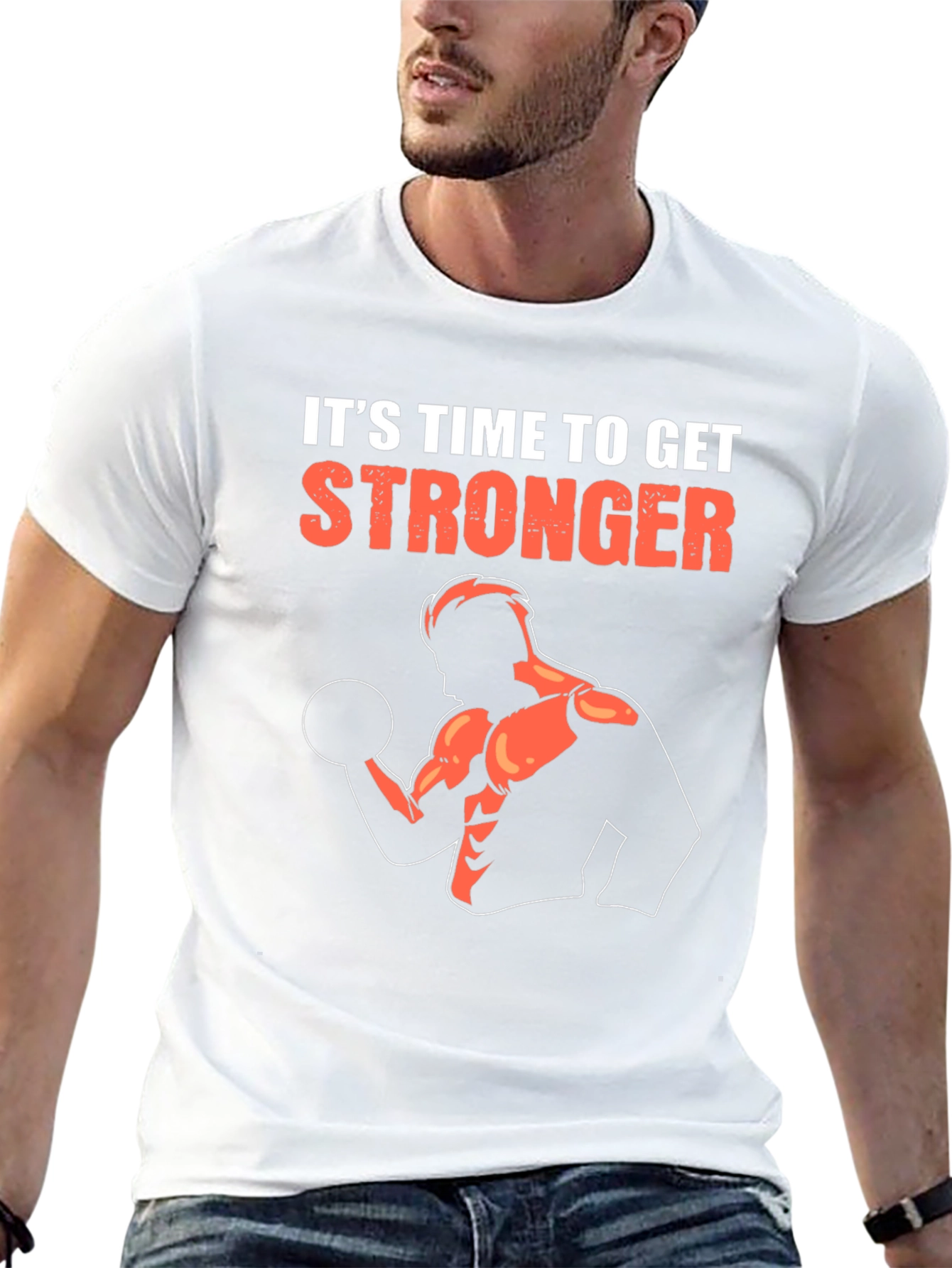 Stronger Graphic T-Shirt - Black Gym Workout Tee