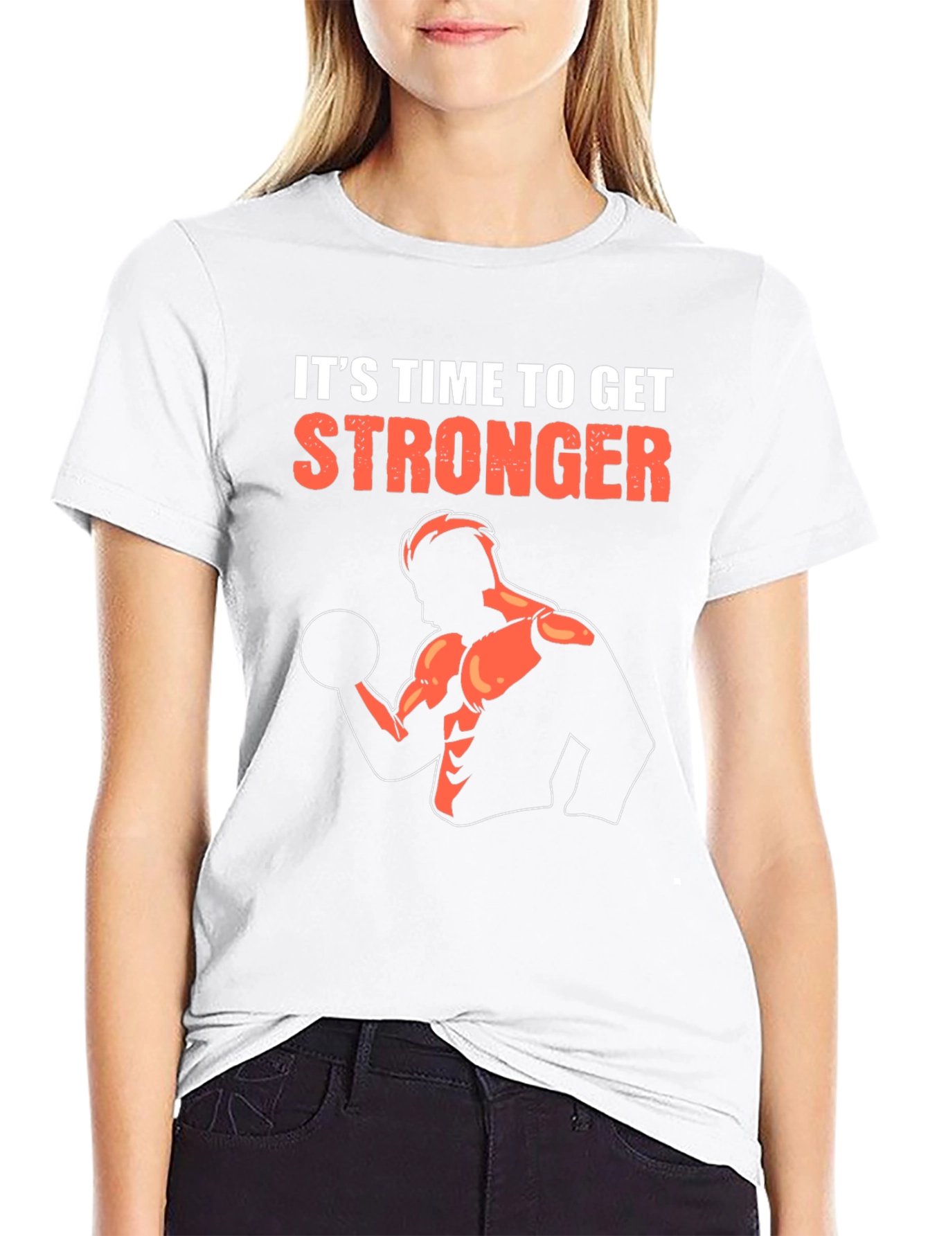 Stronger Graphic T-Shirt - Black Gym Workout Tee