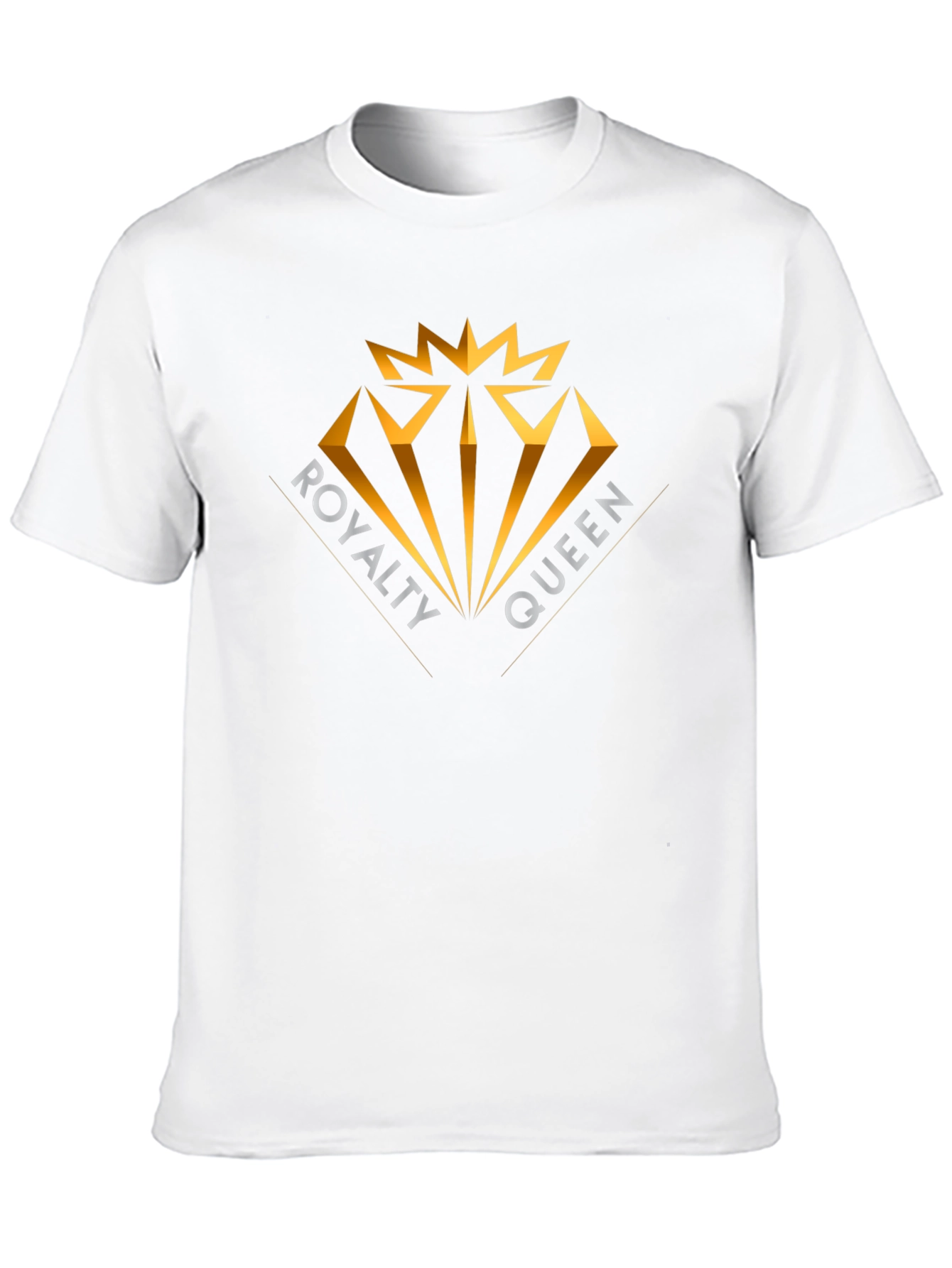 Royalty Queen Diamond Graphic Tee - Black