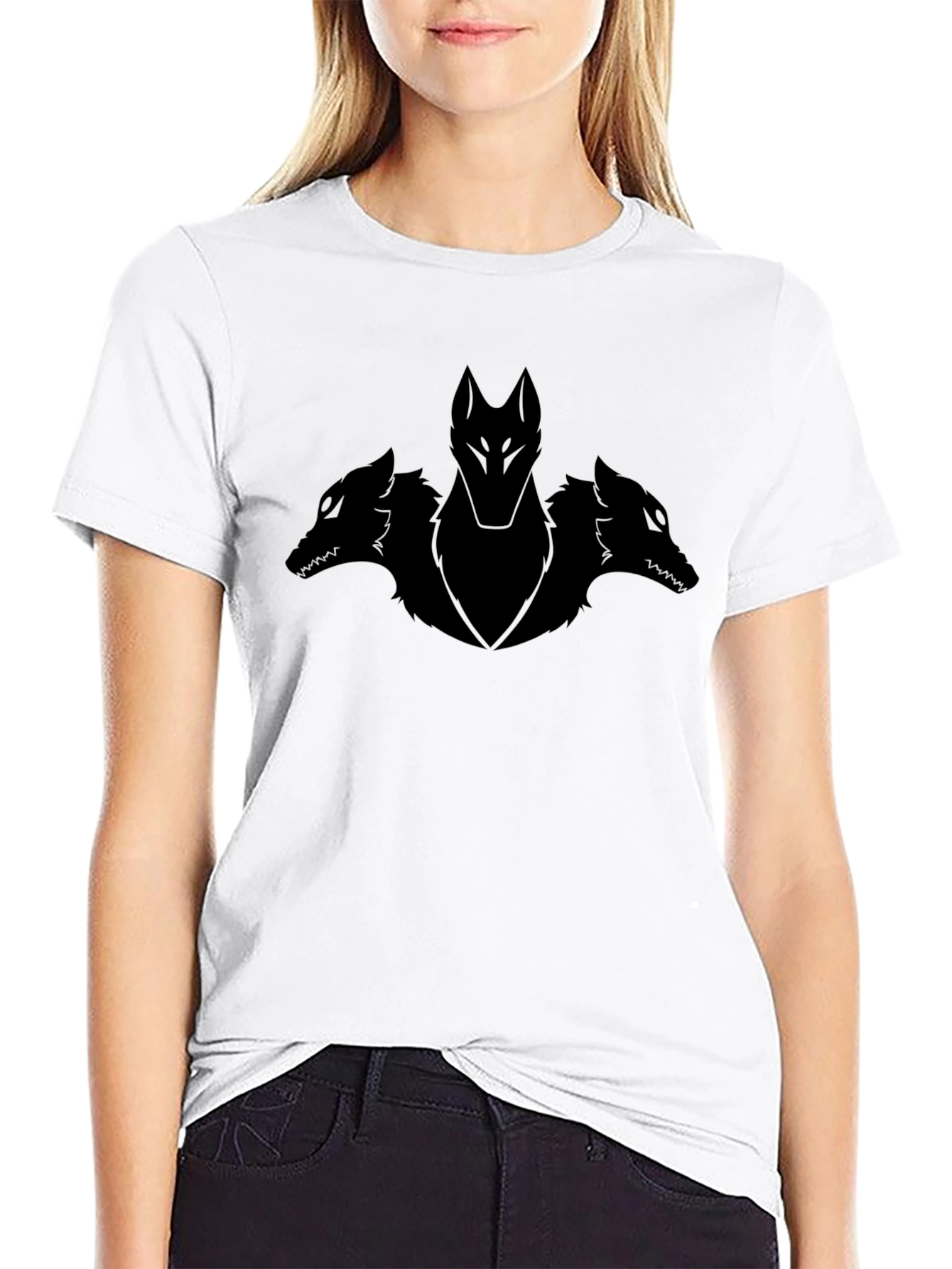 Mens Black Cerberus Graphic Tee