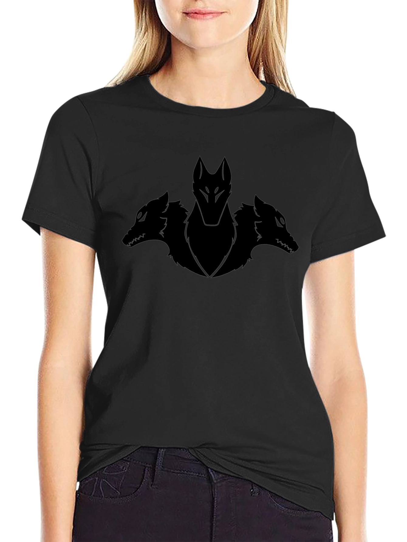 Mens Black Cerberus Graphic Tee