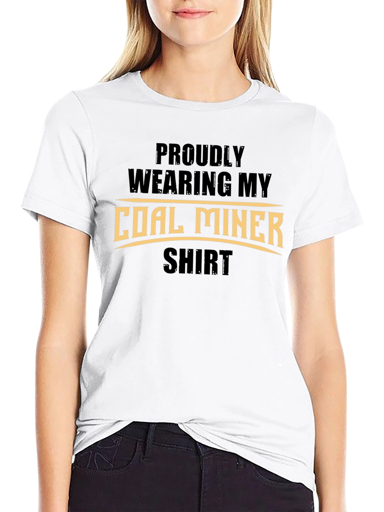 Proud Coal Miner Shirt - Black Graphic Tee