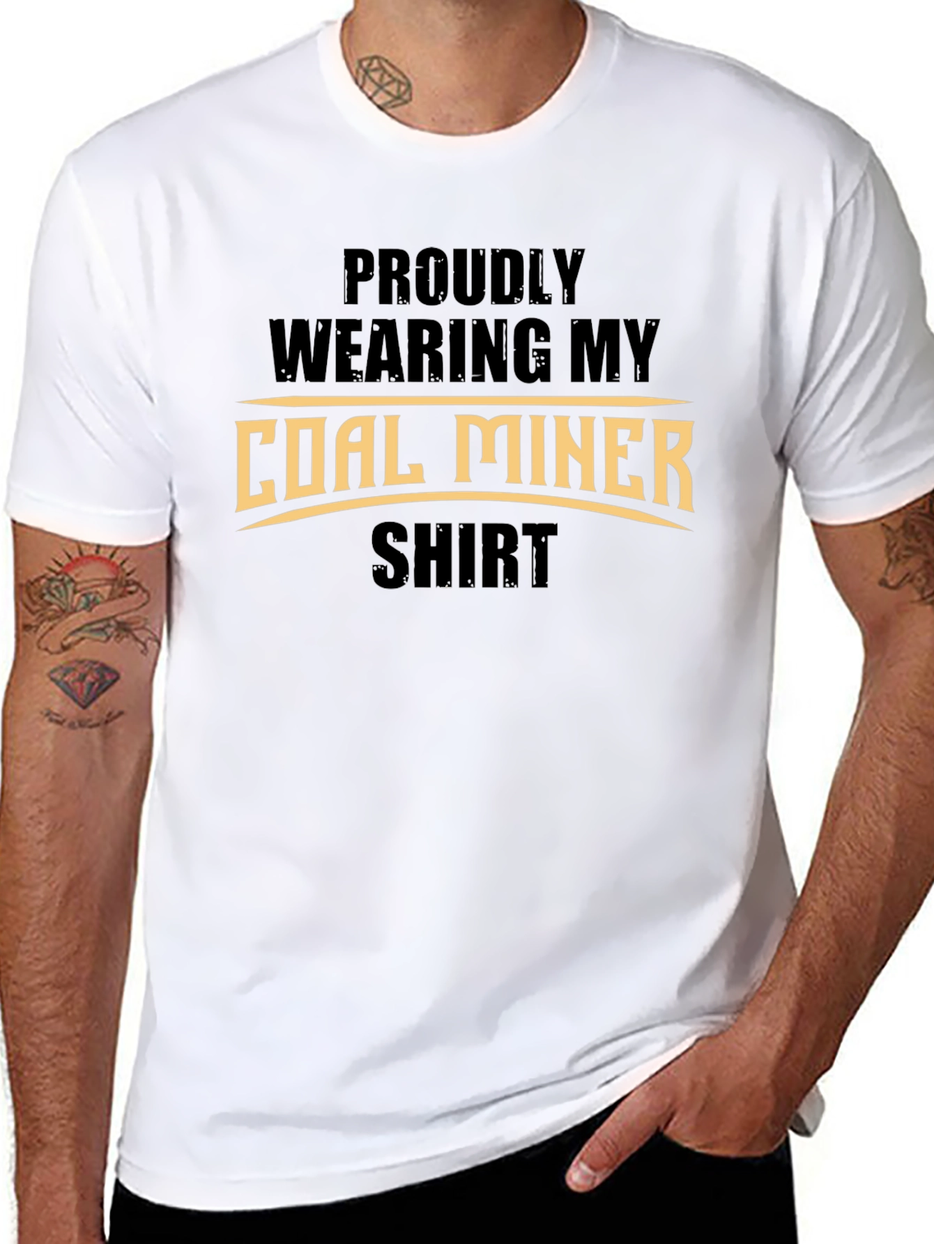 Proud Coal Miner Shirt - Black Graphic Tee