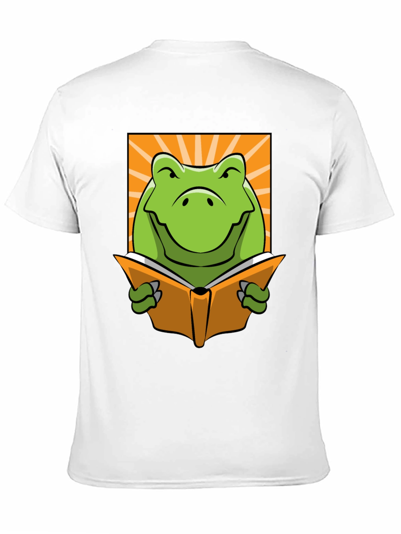 Frog Reading Book Graphic T-Shirt