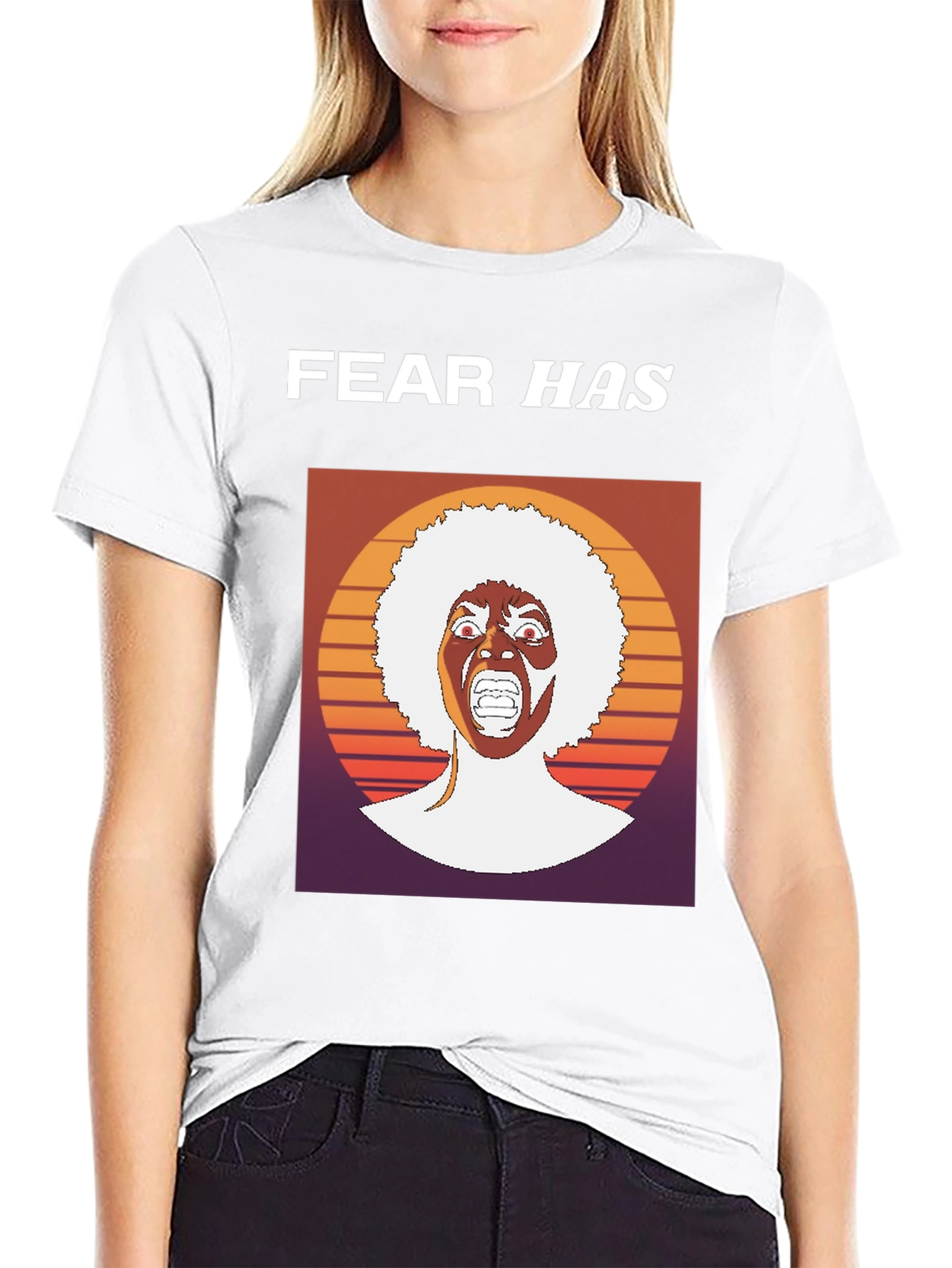 Fear Has Afro Graphic T-Shirt