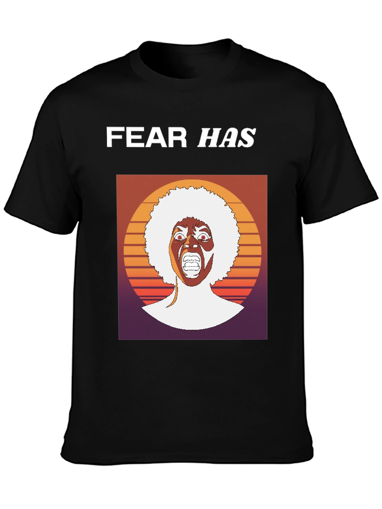 Fear Has Afro Graphic T-Shirt