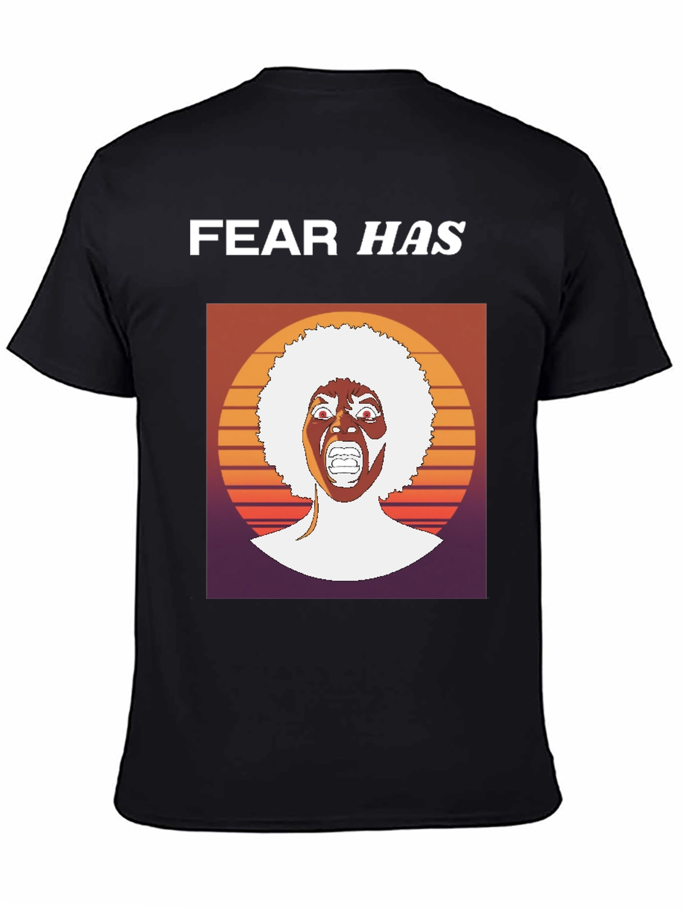 Fear Has Afro Graphic T-Shirt