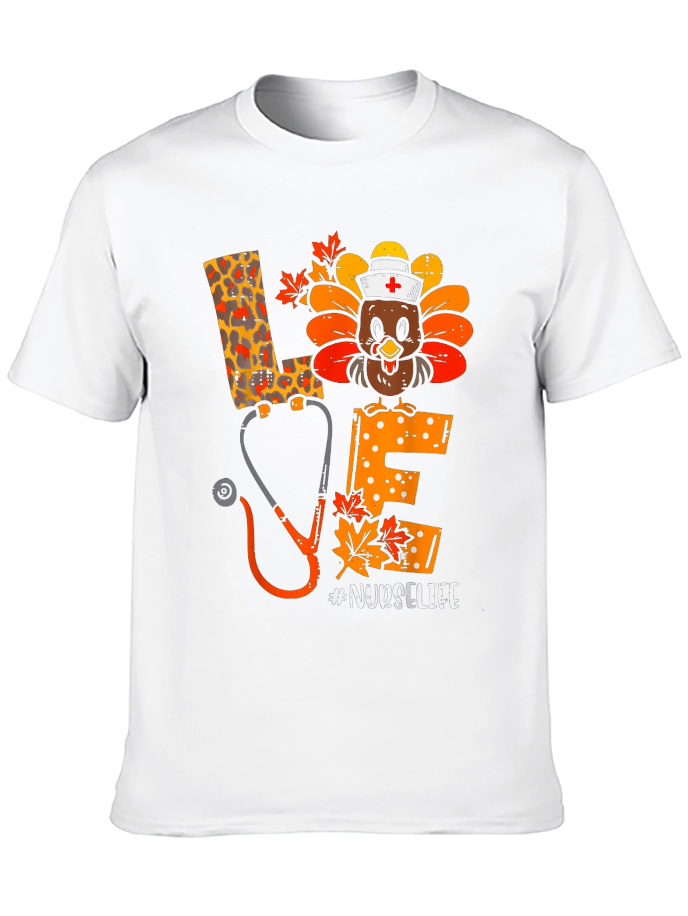 Nurse Life Thanksgiving Turkey T-Shirt