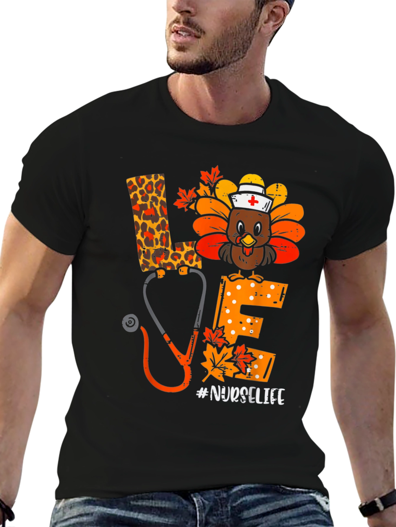 Nurse Life Thanksgiving Turkey T-Shirt