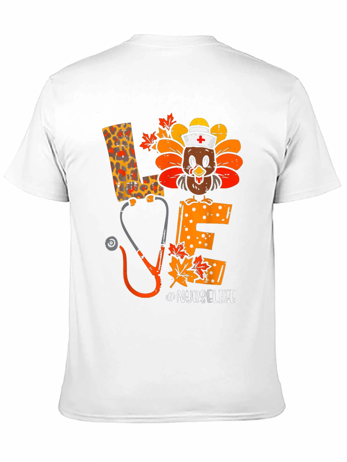 Nurse Life Thanksgiving Turkey T-Shirt