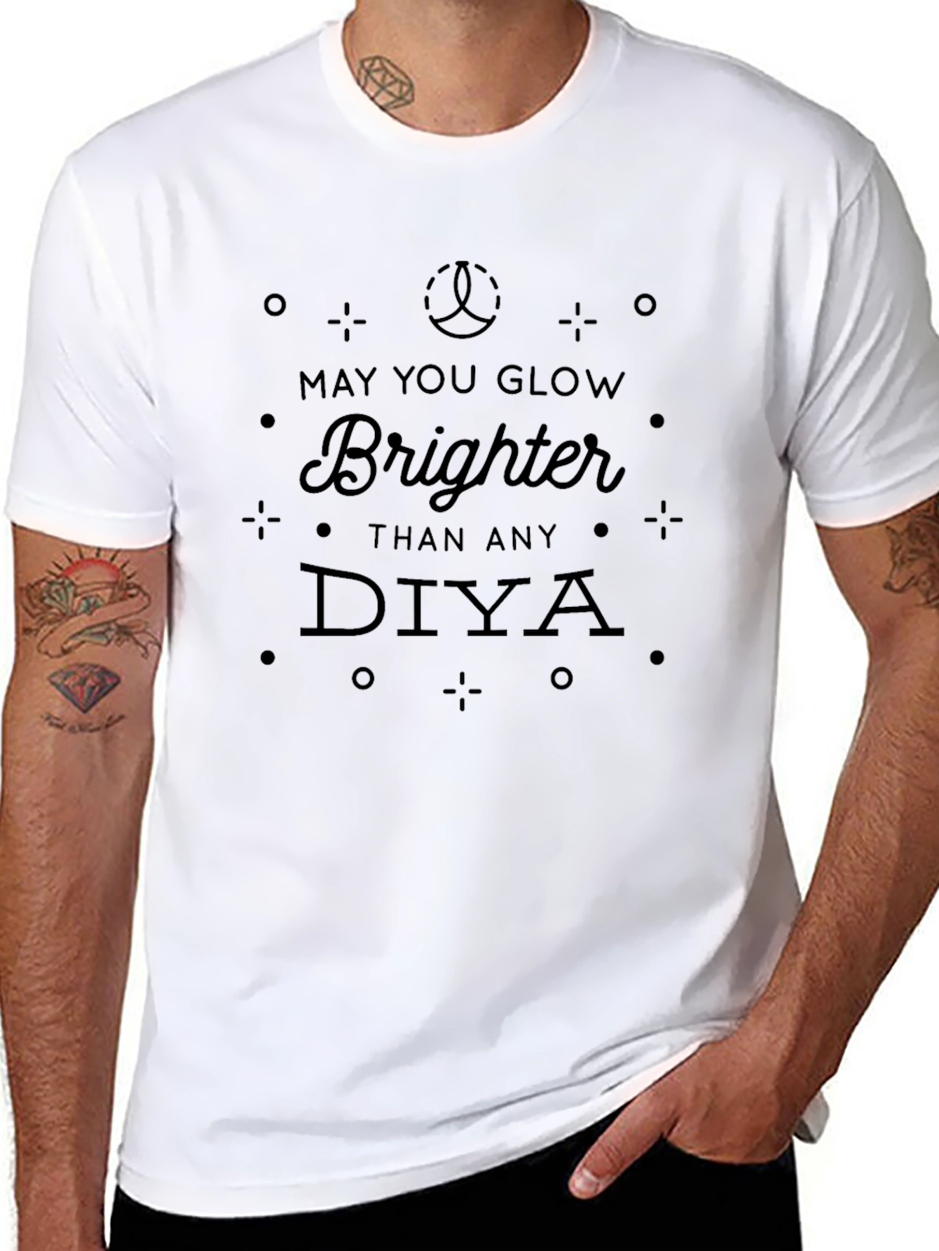 Glow Brighter Diwali T-Shirt - Festive Celebration Tee