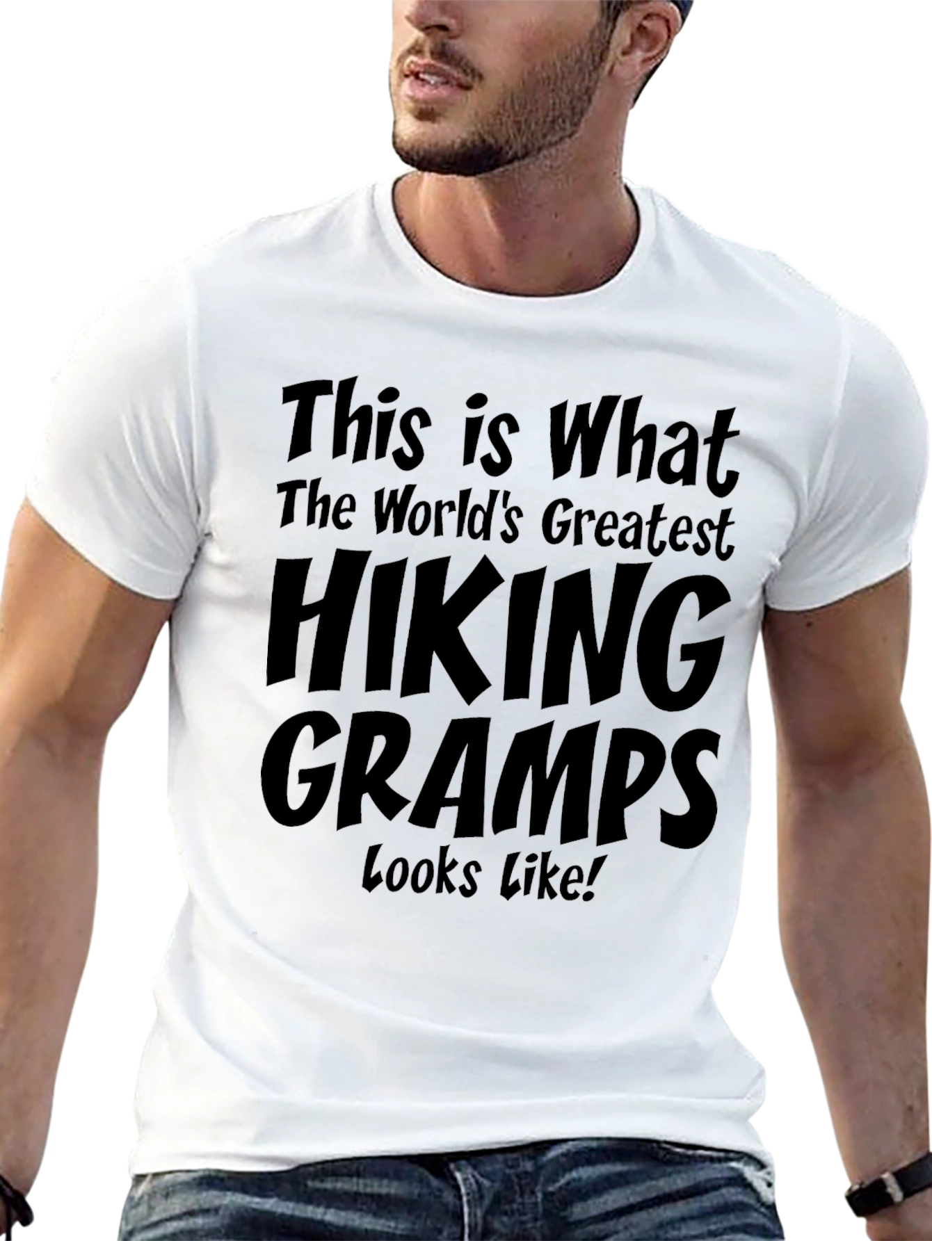 Hiking Gramps T-Shirt - Worlds Greatest Grandfather Tee