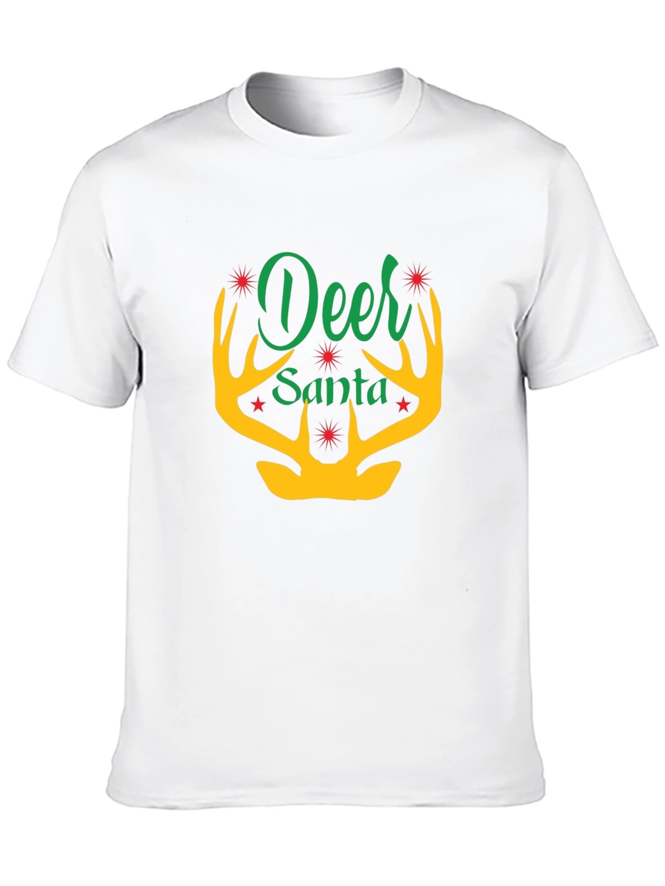 Deer Santa T-Shirt - Holiday Graphic Tee