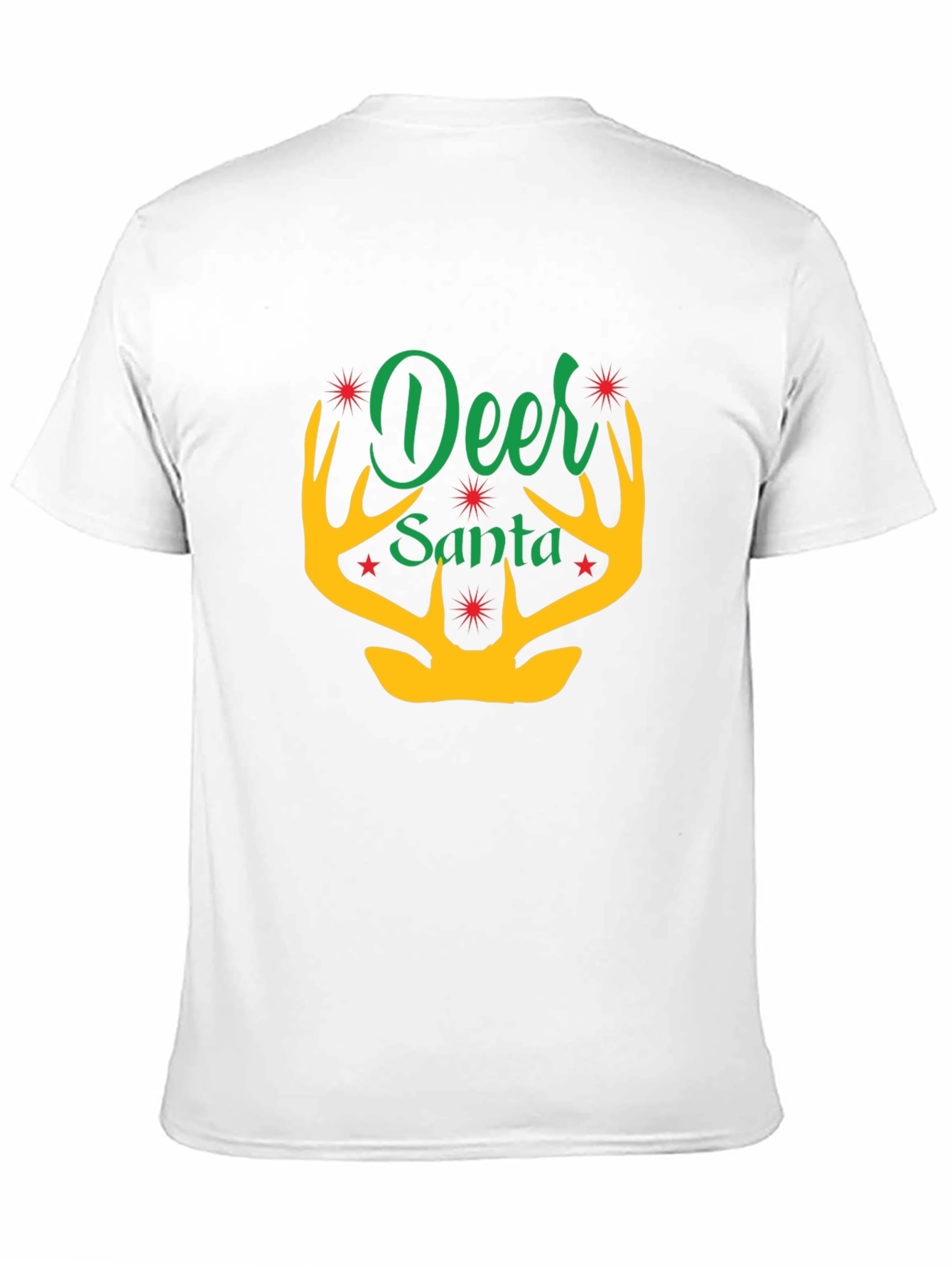 Deer Santa T-Shirt - Holiday Graphic Tee
