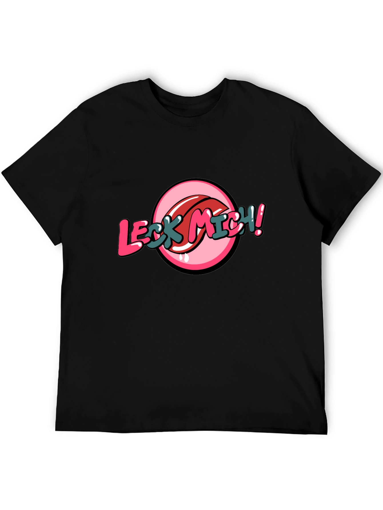 Leck Mich! Graphic Tee - Black Casual Shirt