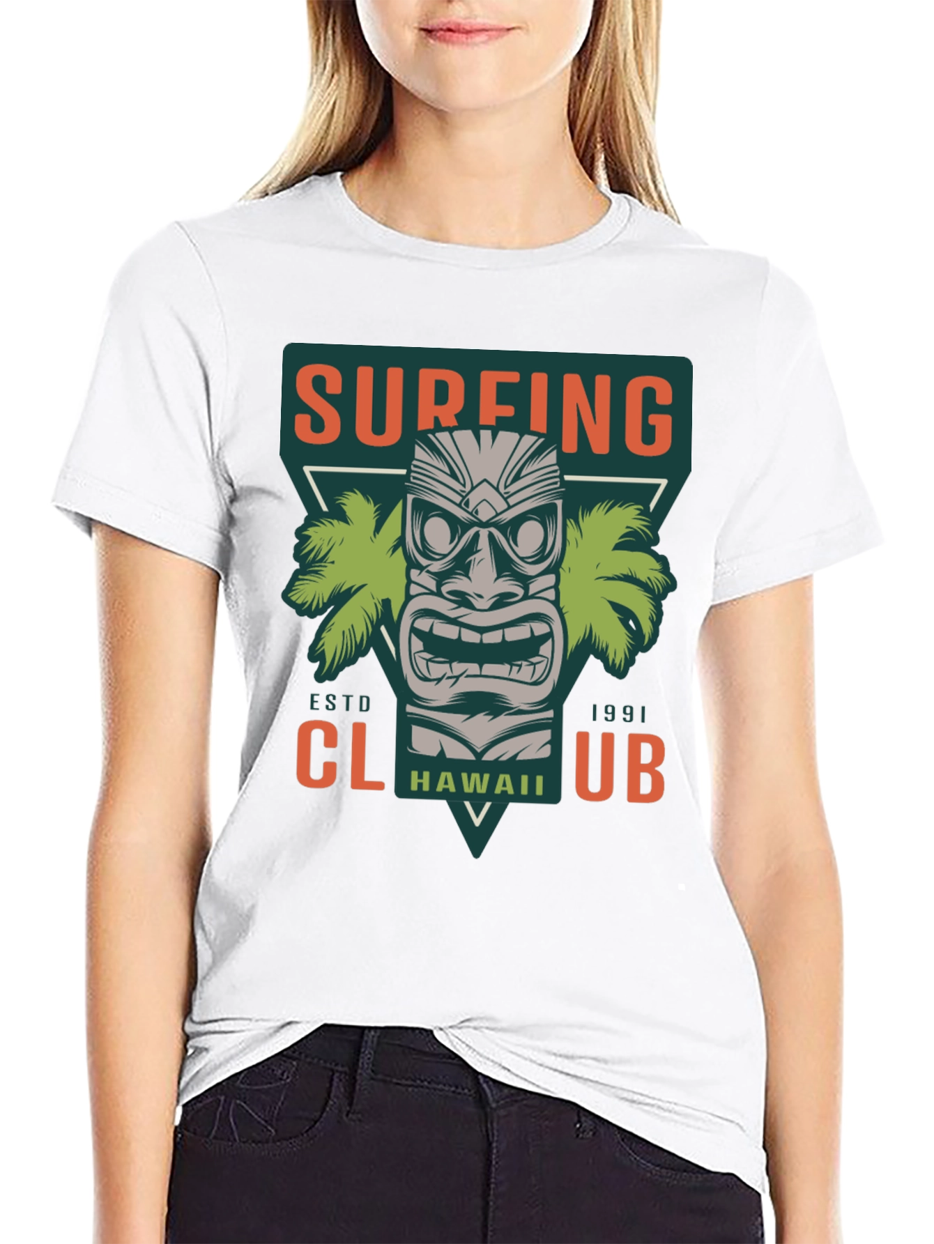 Surfing Club Hawaii Graphic T-Shirt