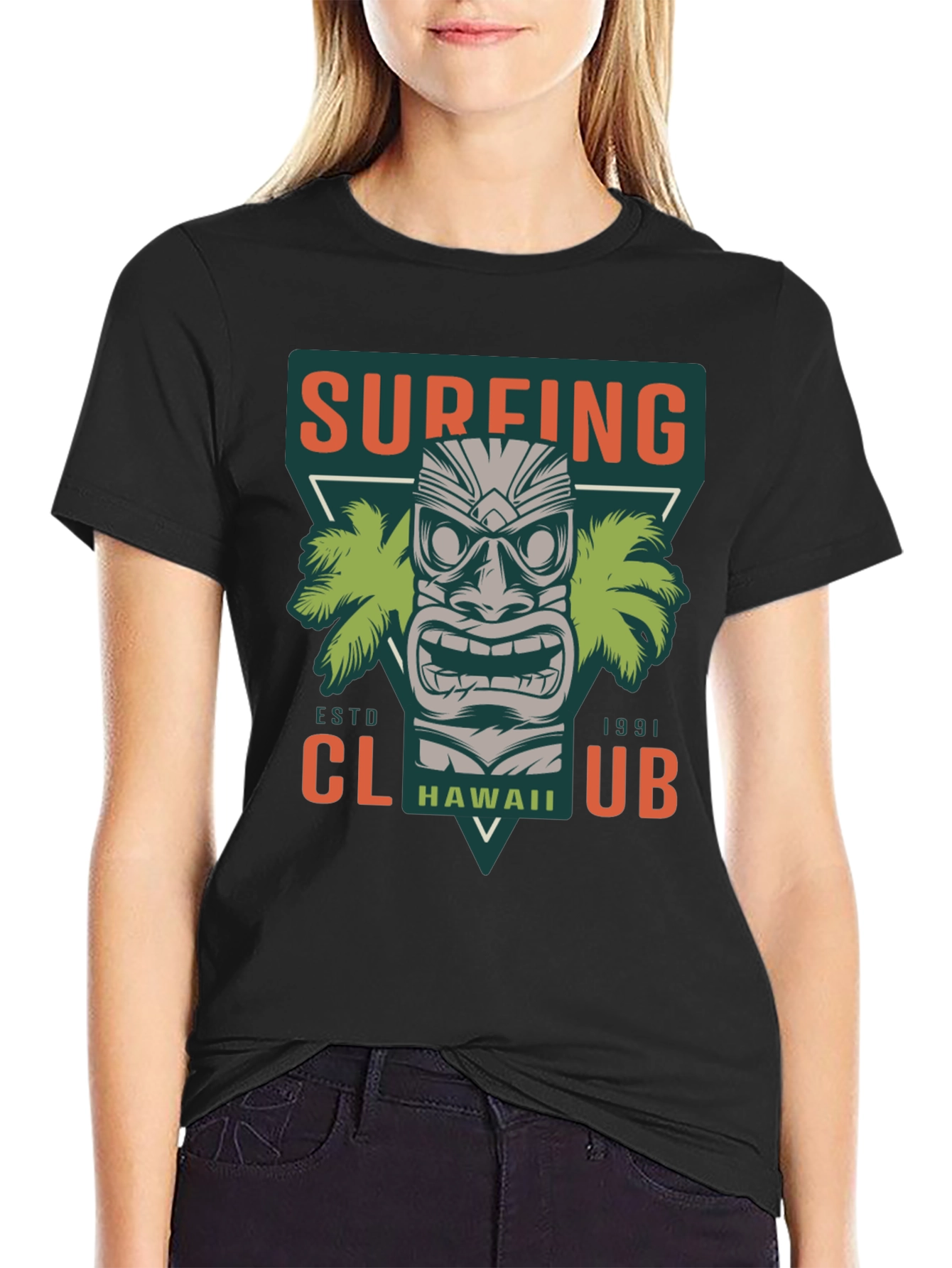 Surfing Club Hawaii Graphic T-Shirt