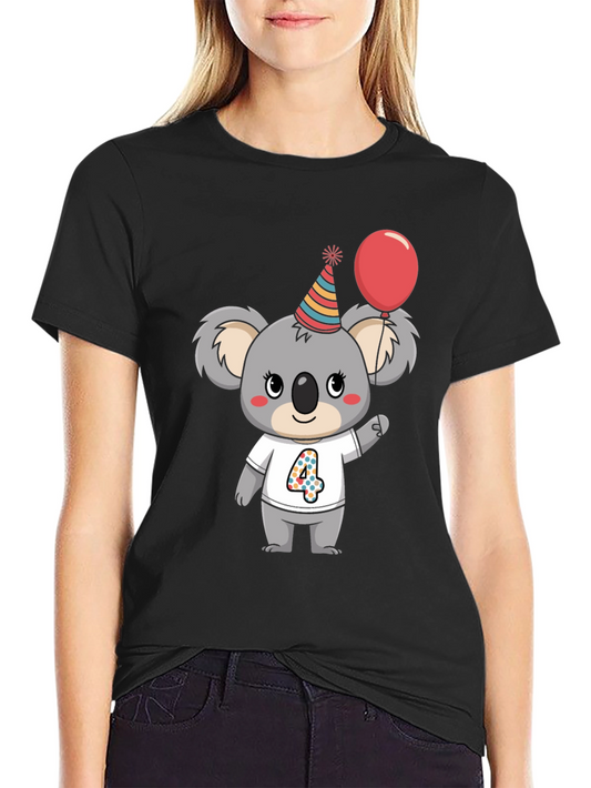 Cute Koala 4th Birthday T-Shirt