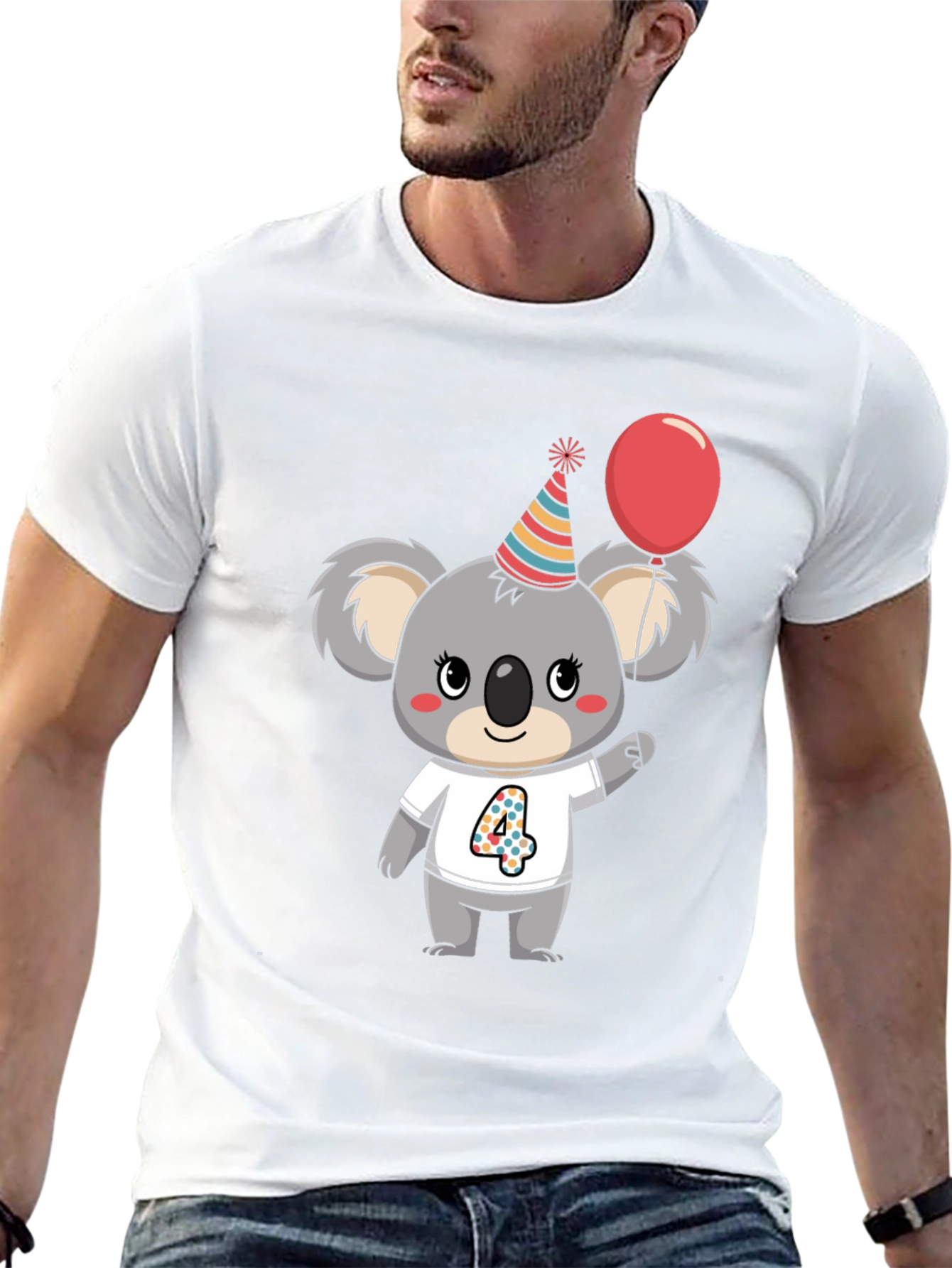 Cute Koala 4th Birthday T-Shirt