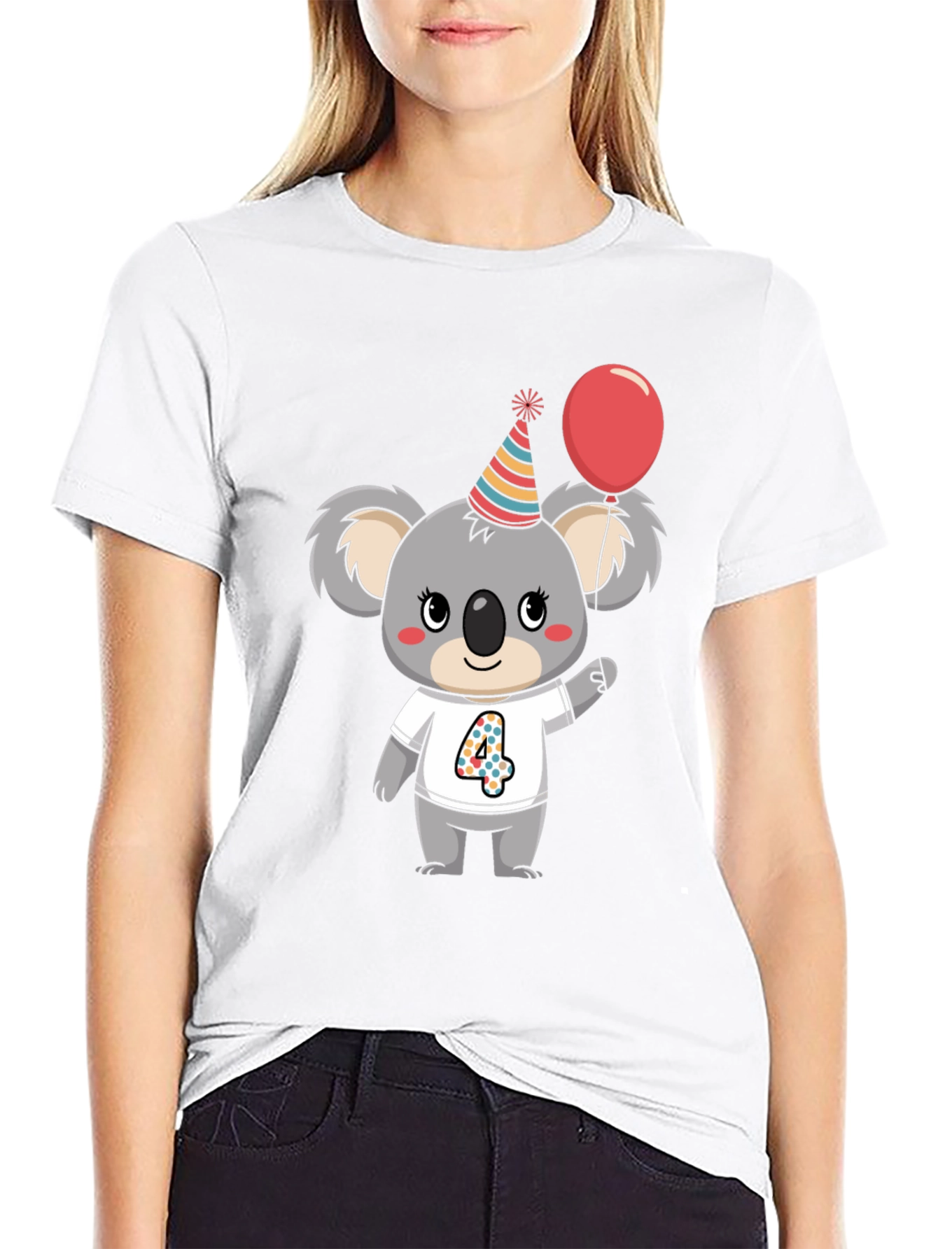 Cute Koala 4th Birthday T-Shirt