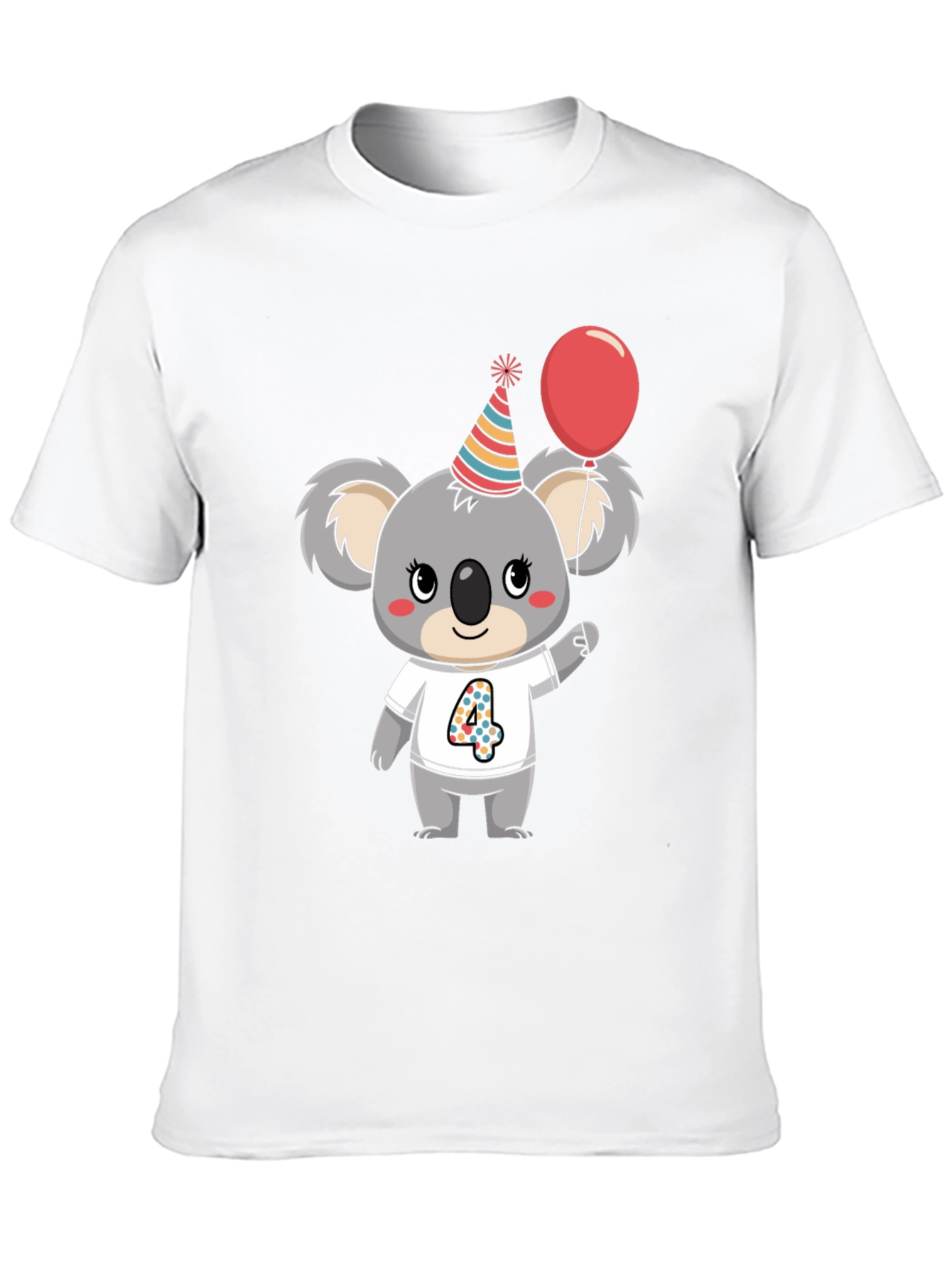 Cute Koala 4th Birthday T-Shirt