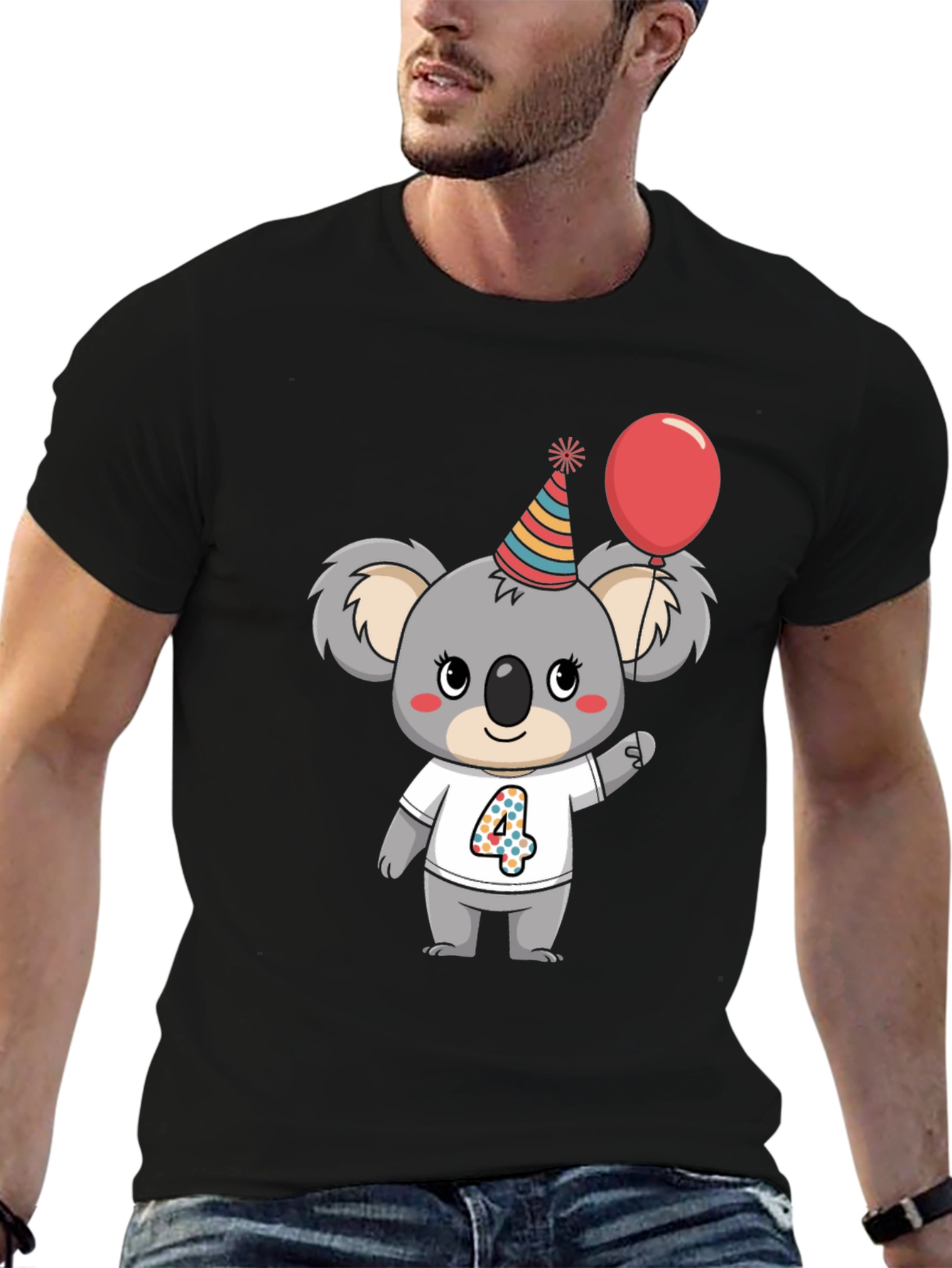 Cute Koala 4th Birthday T-Shirt