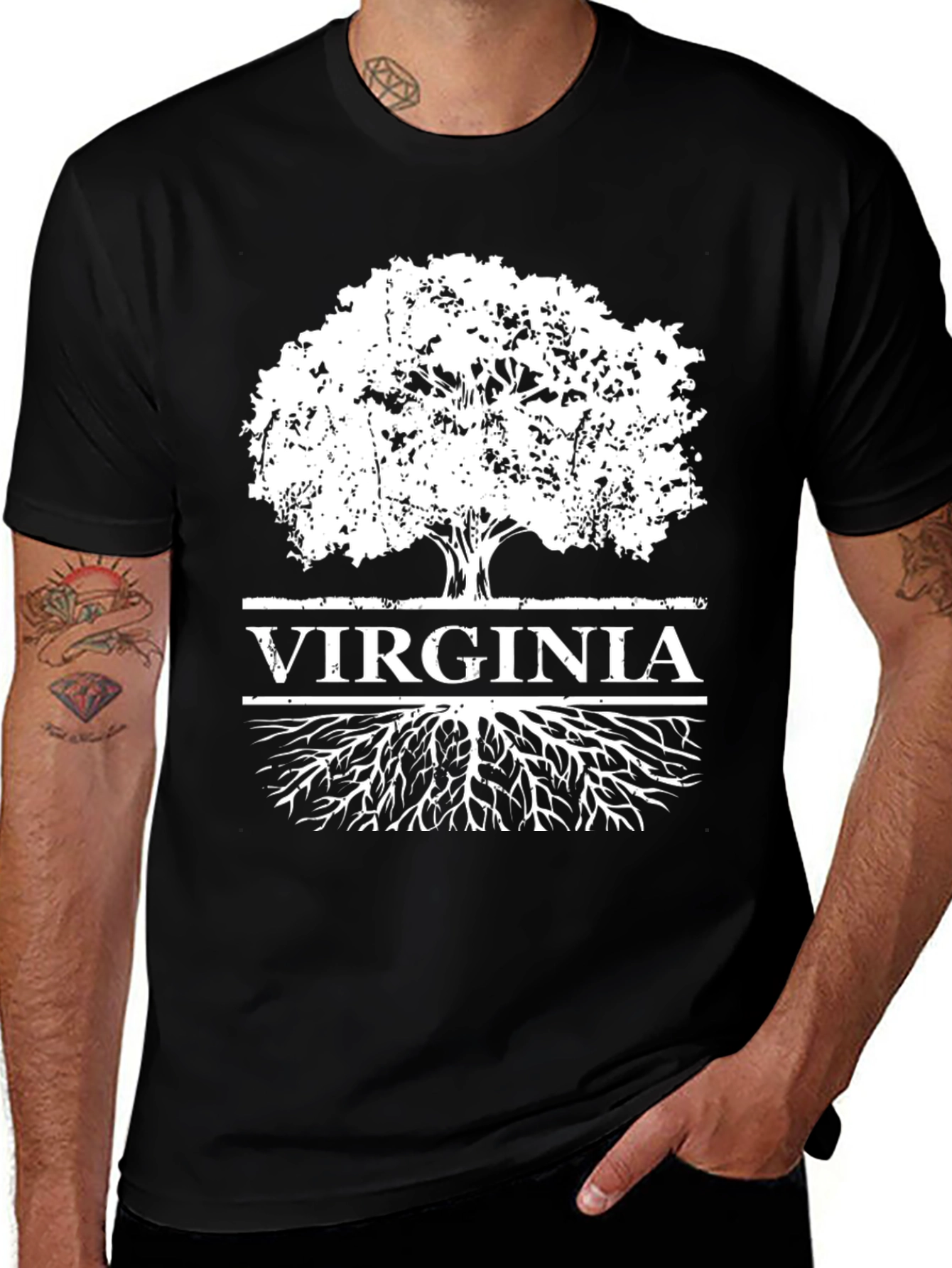 Virginia Roots Tree T-Shirt - State Pride