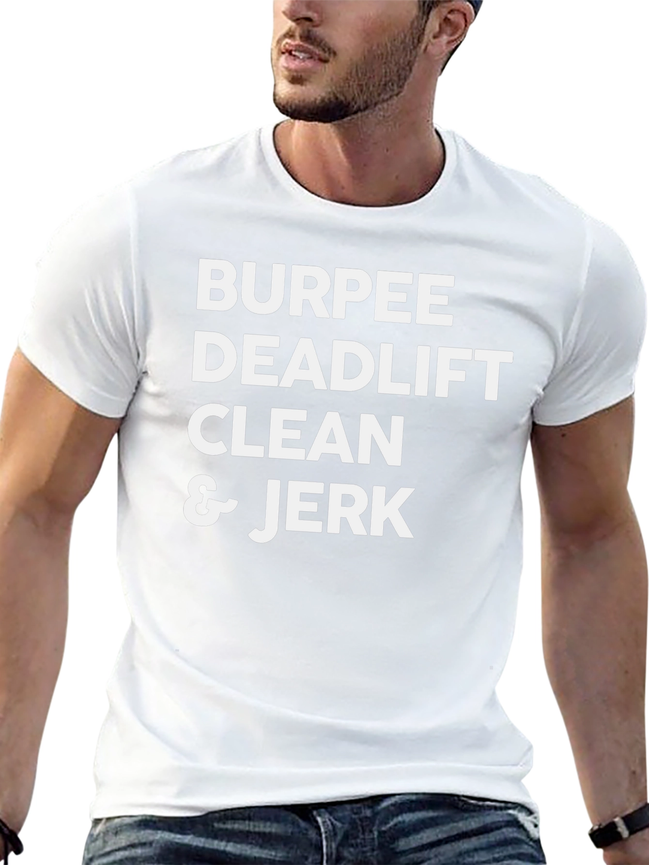 Burpee Deadlift Clean & Jerk Black Graphic Tee