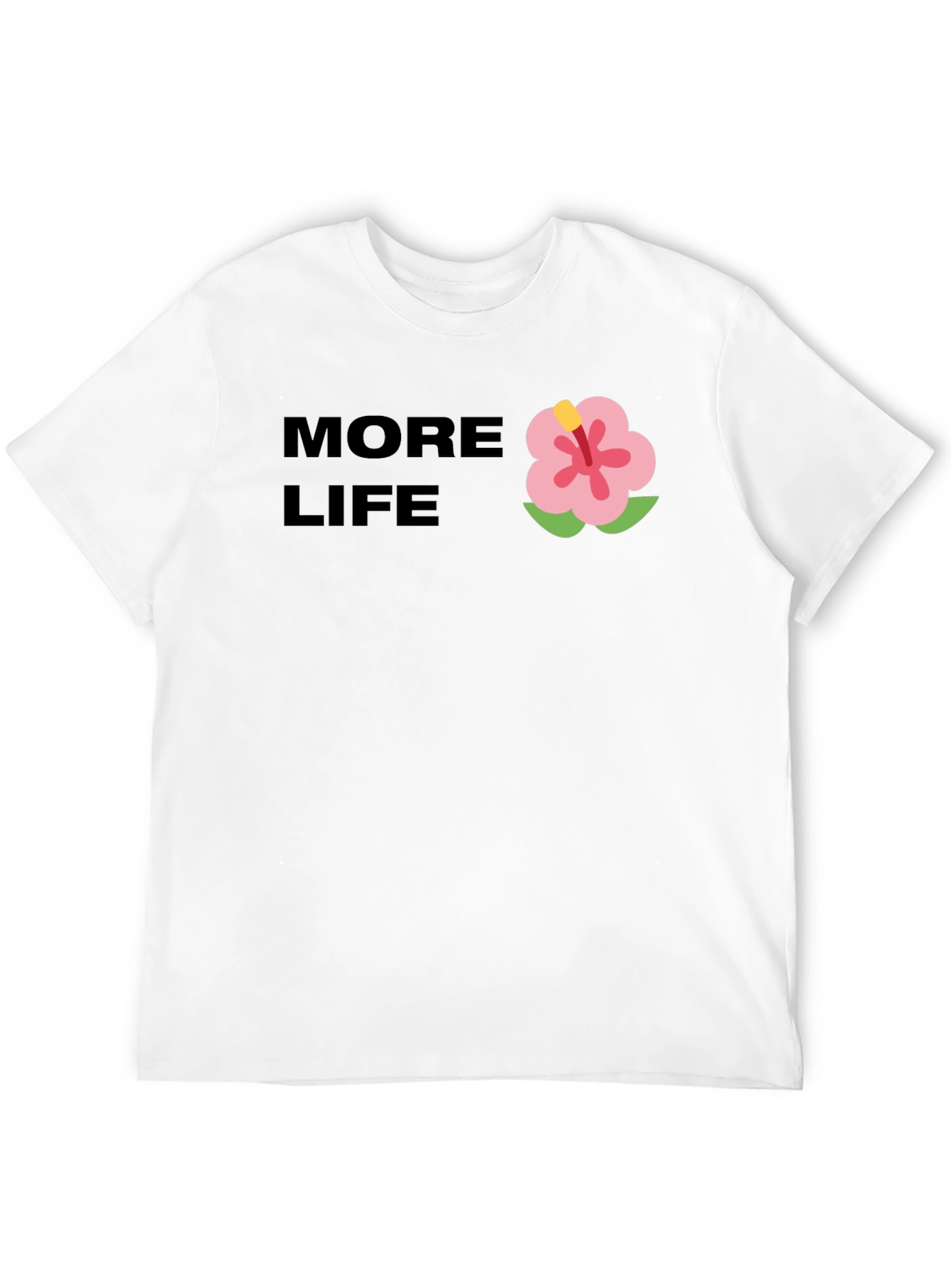 More Life Graphic Tee - Black Casual T-Shirt