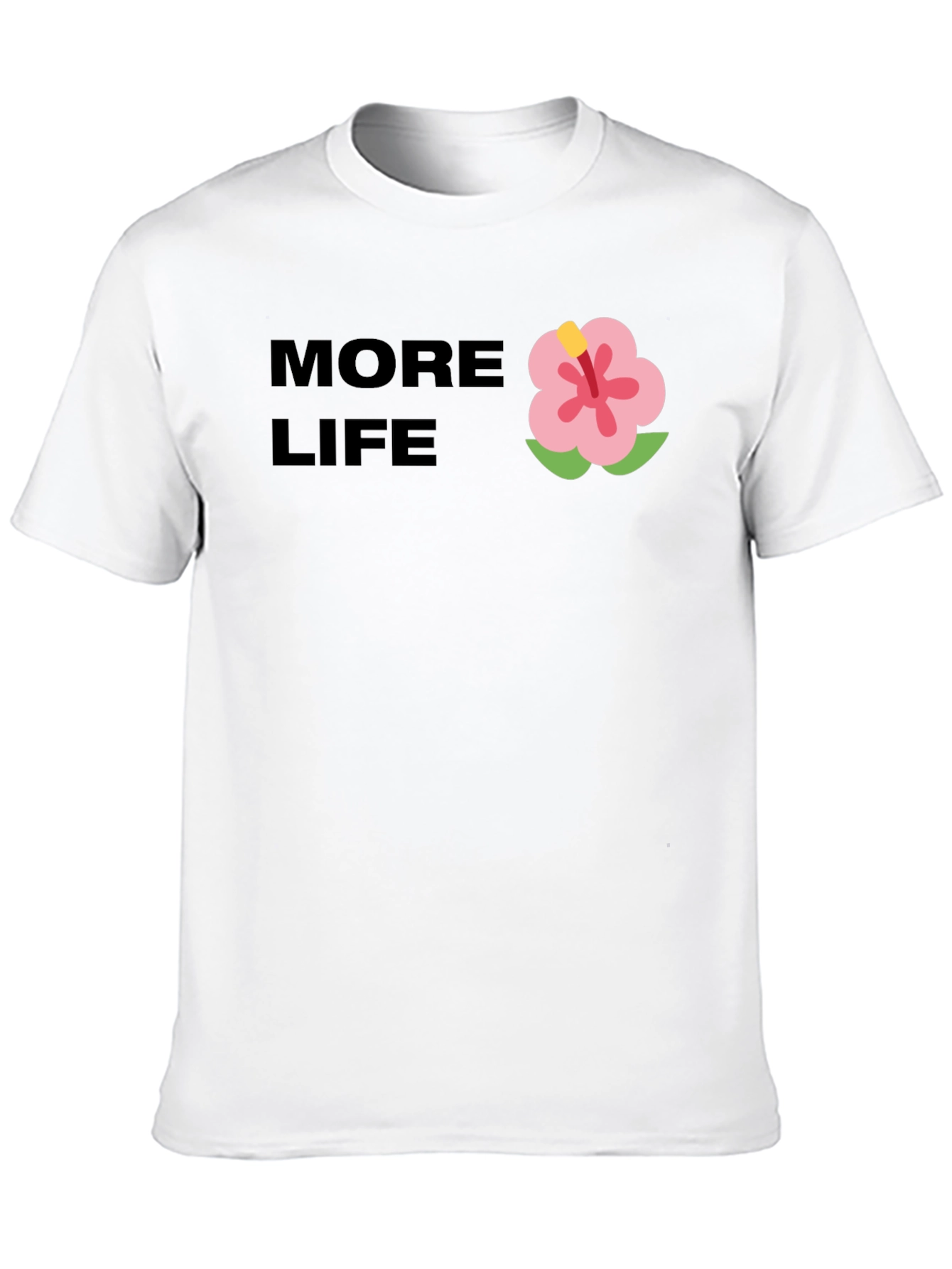 More Life Graphic Tee - Black Casual T-Shirt