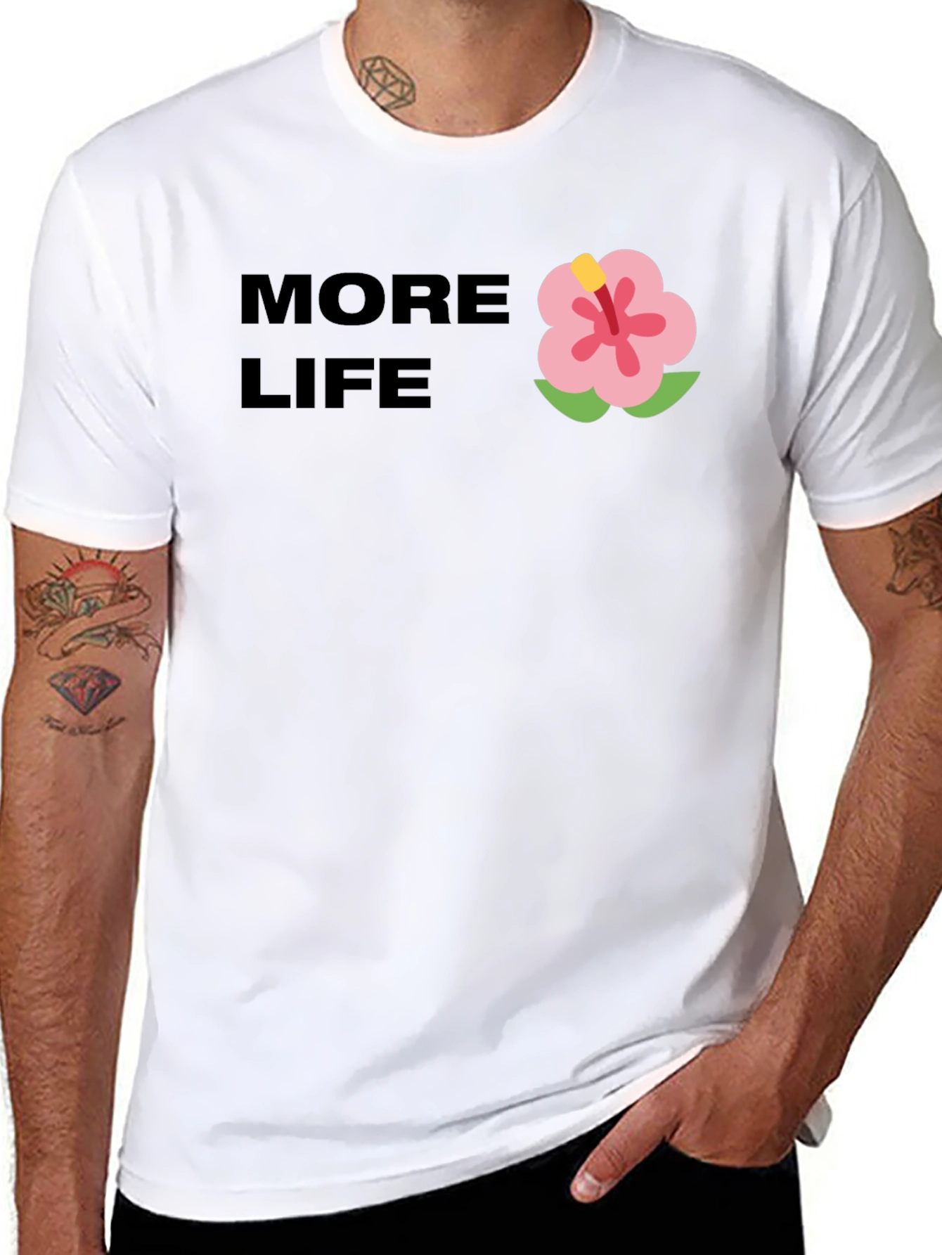 More Life Graphic Tee - Black Casual T-Shirt