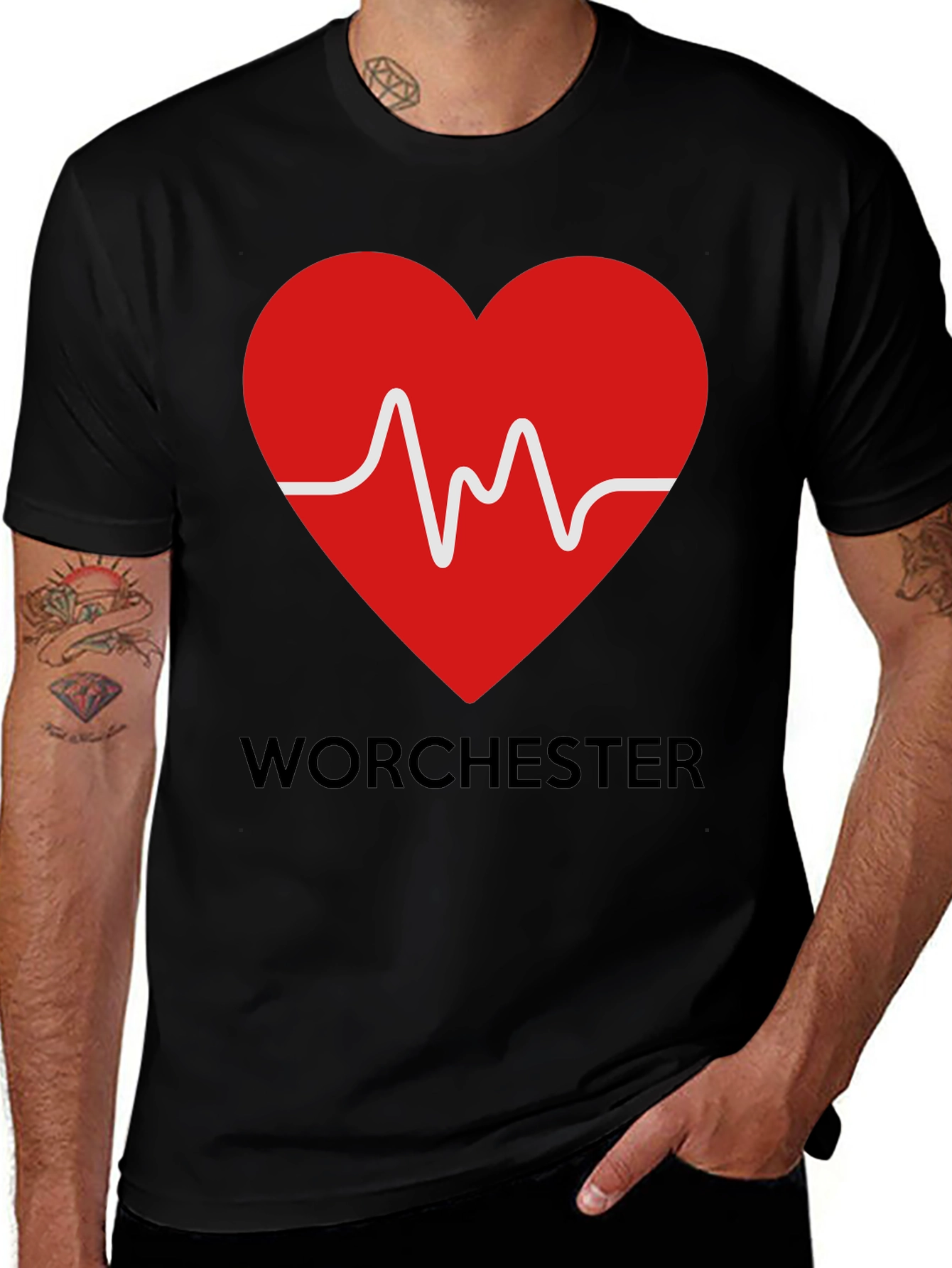 Worcester Heartbeat T-Shirt - City Pride Tee