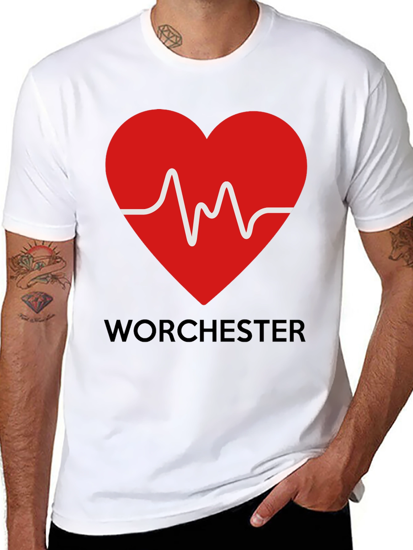 Worcester Heartbeat T-Shirt - City Pride Tee