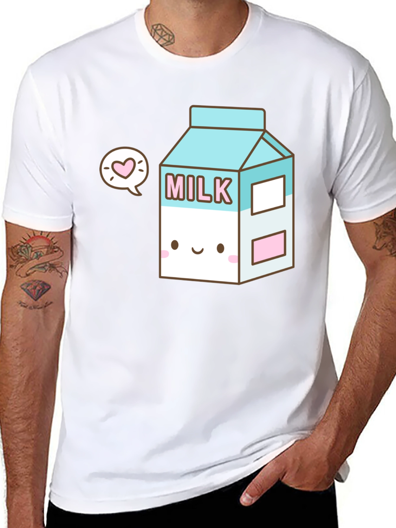 Kawaii Milk Carton T-Shirt - Cute & Unique Design