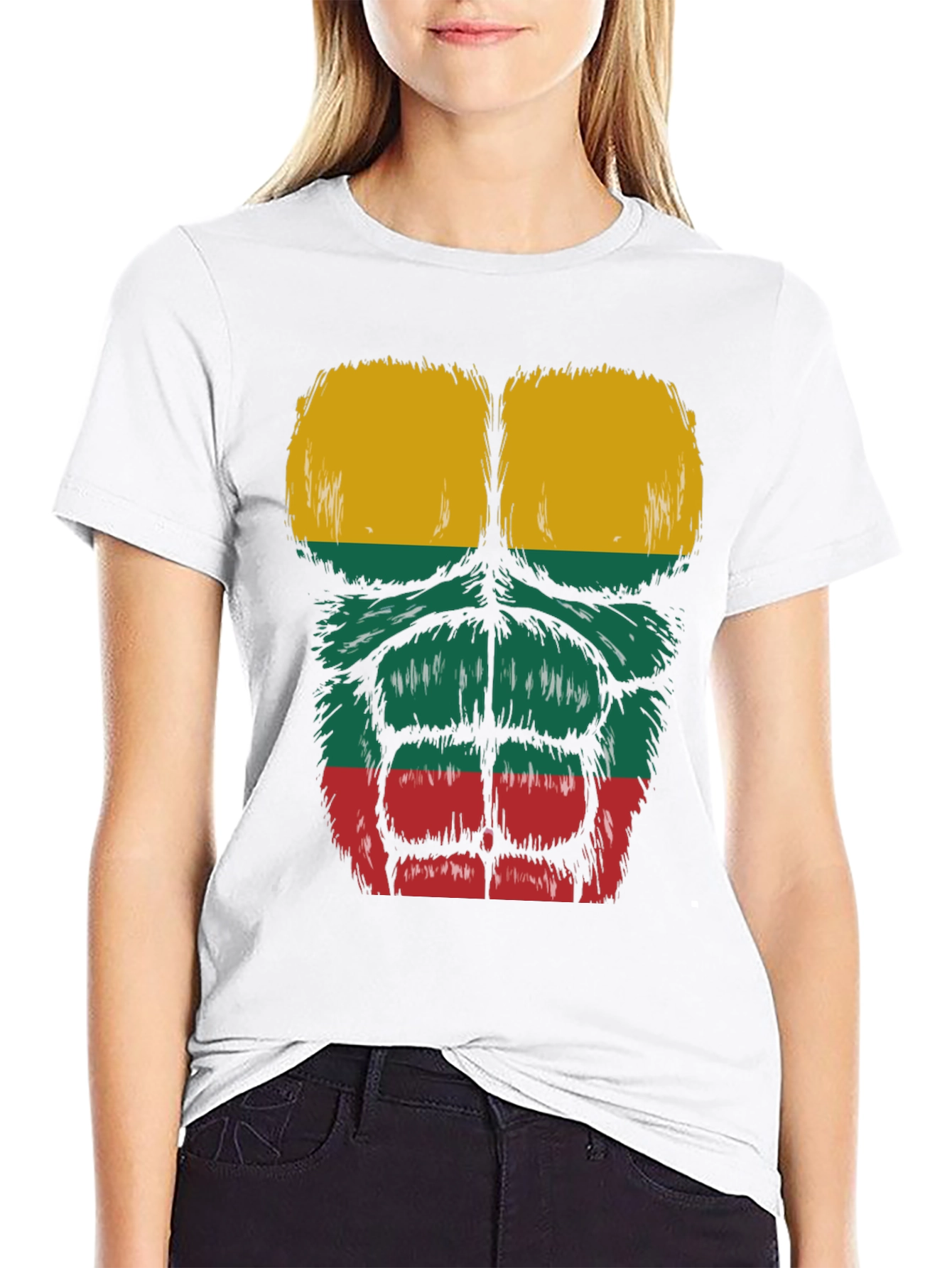 Lithuania Flag Muscle Tee
