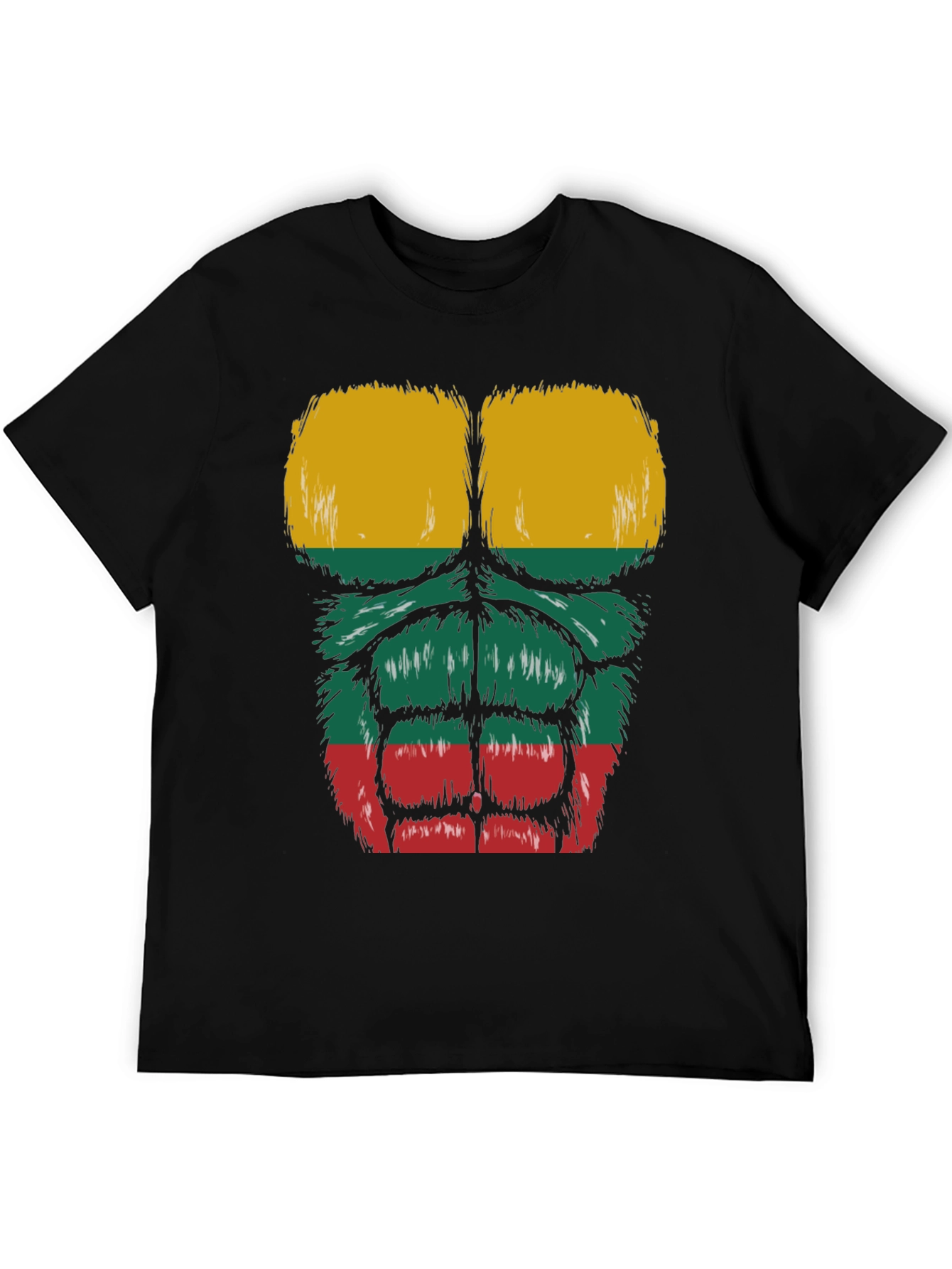Lithuania Flag Muscle Tee