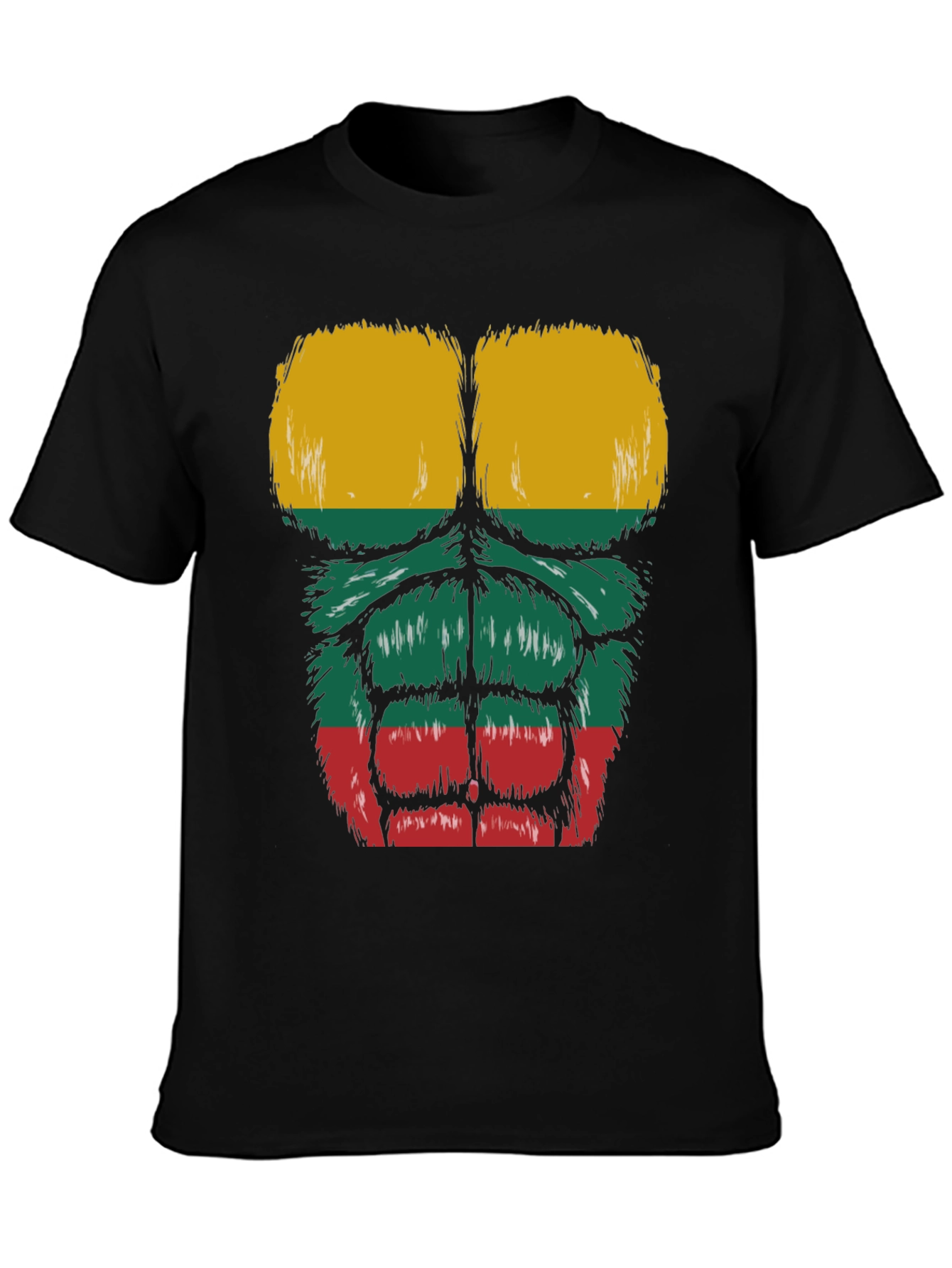 Lithuania Flag Muscle Tee