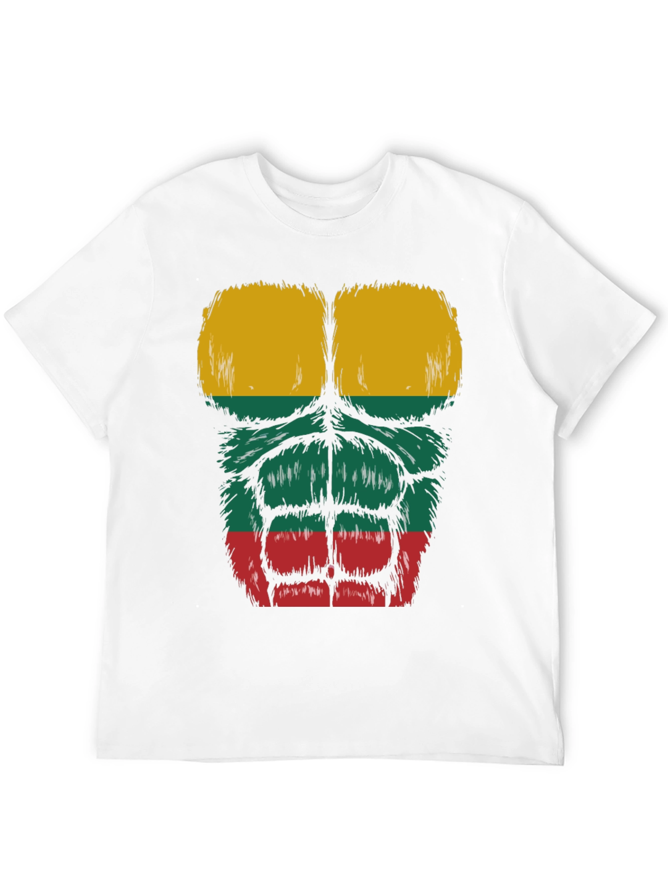 Lithuania Flag Muscle Tee