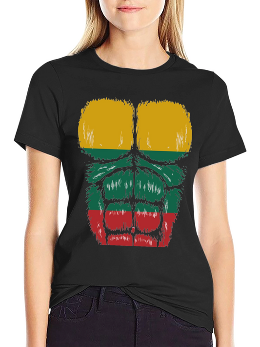 Lithuania Flag Muscle Tee
